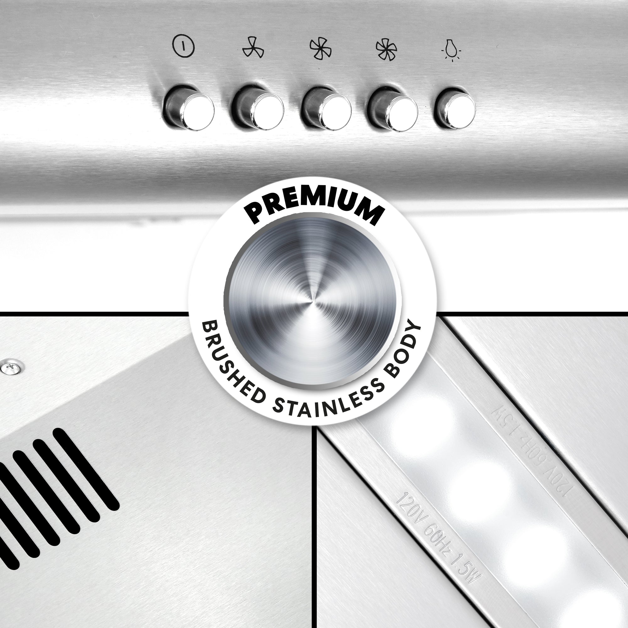 Cosmo Delta 30 in. Stainless Steel Under-Cabinet Range Hood | COS-5MU30