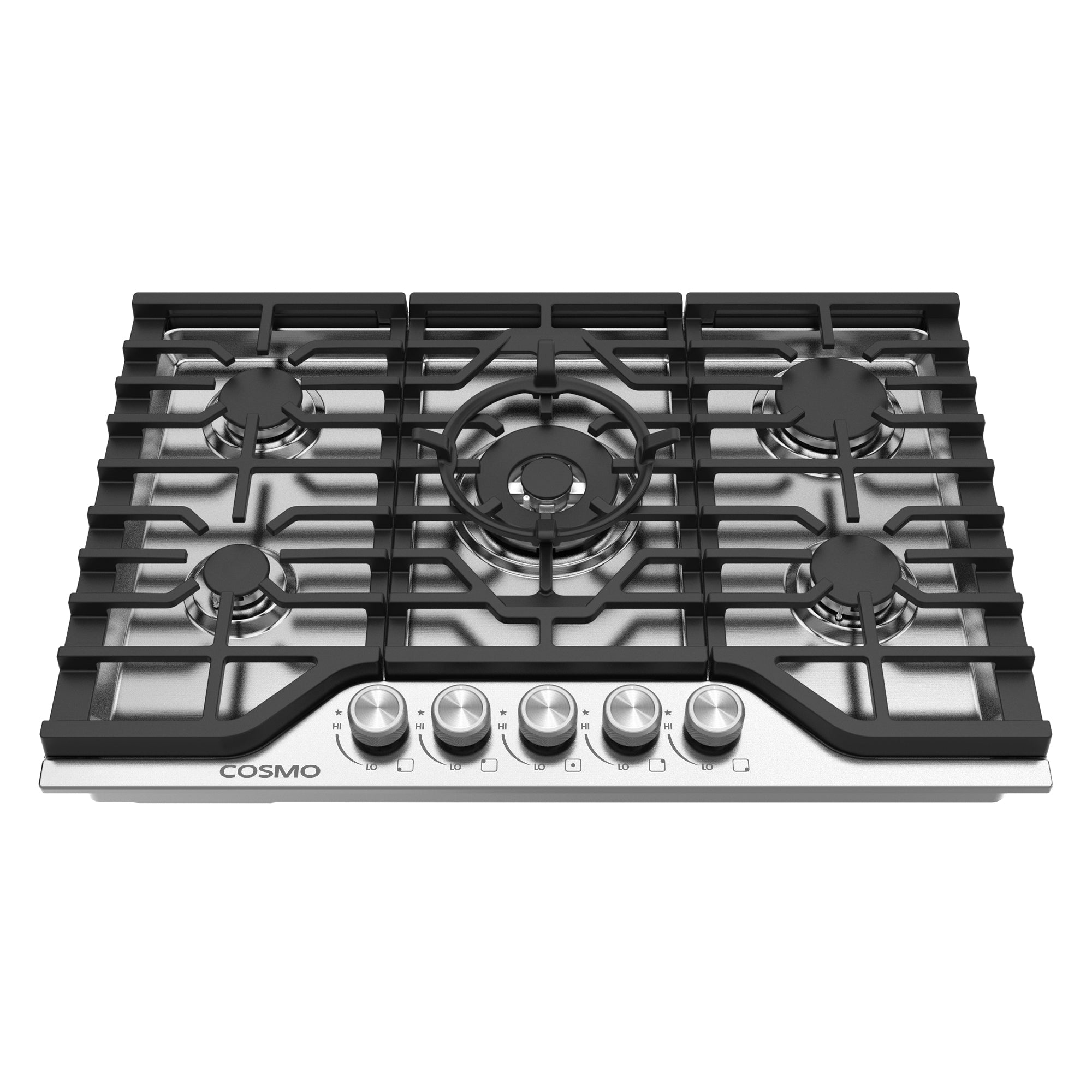 Cosmo Vista 30 in. 5-Burner Stainless Steel Gas Cooktop | COS-CTGV305SS