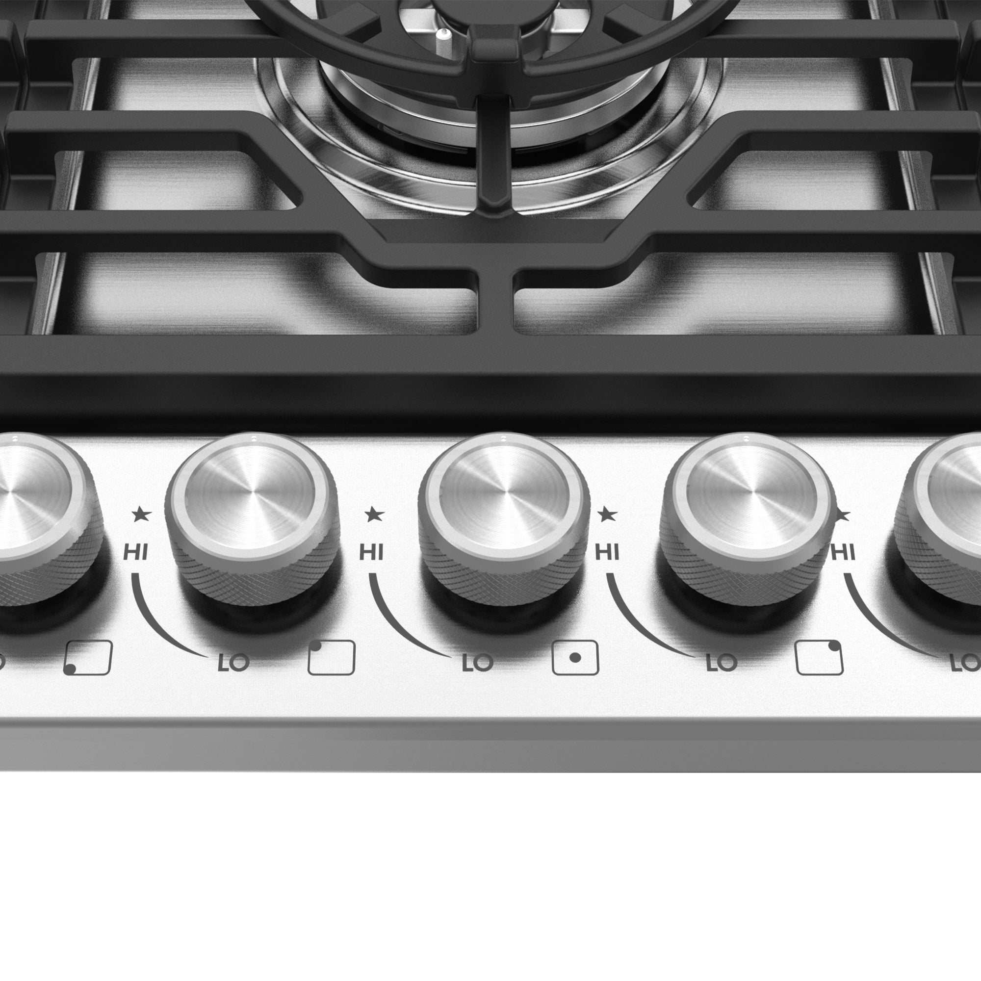 Cosmo Vista 36 in. 5-Burner Stainless Steel Gas Cooktop | COS-CTGV365SS
