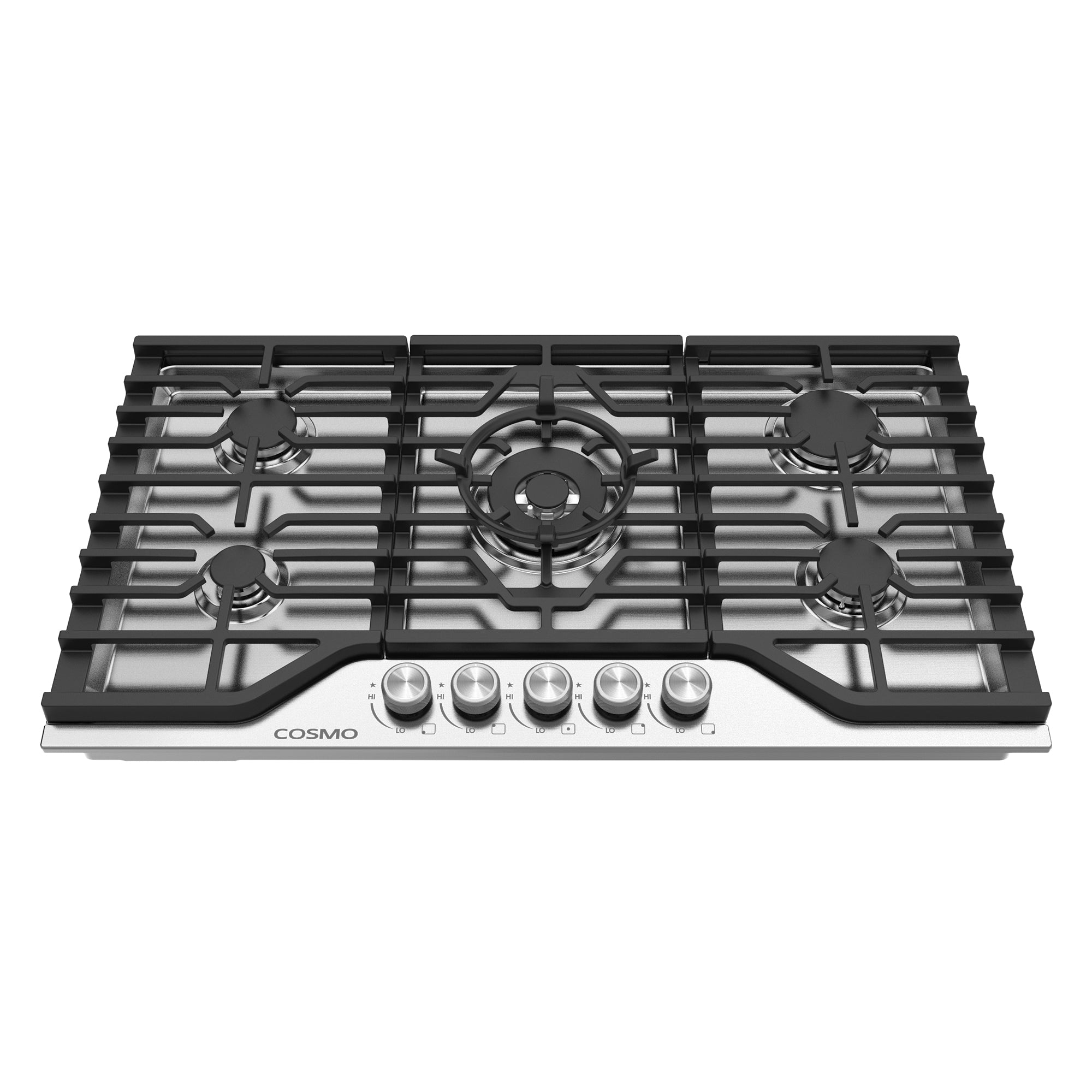 Cosmo Vista 36 in. 5-Burner Stainless Steel Gas Cooktop | COS-CTGV365SS