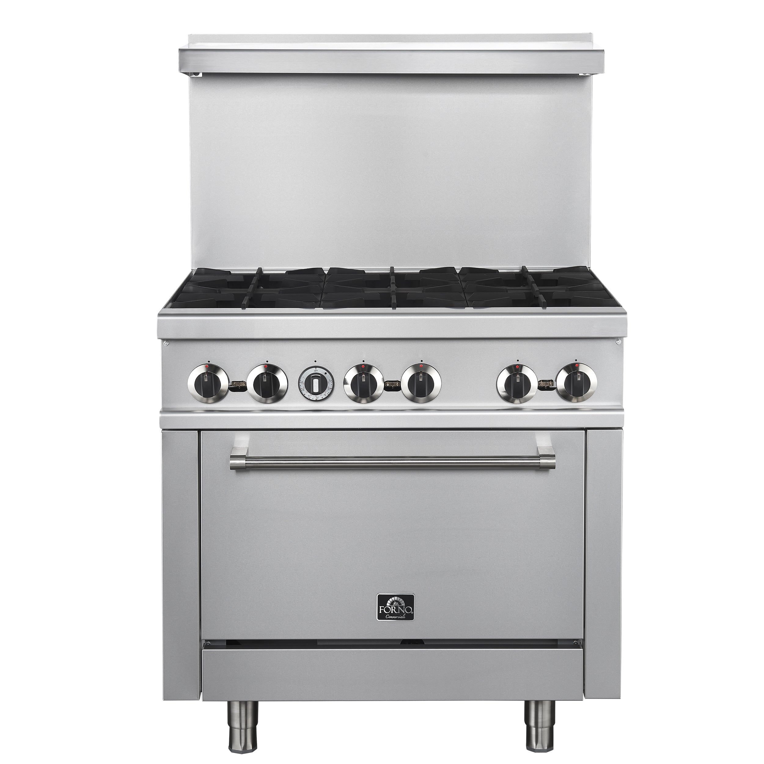 Forno Commerciale 36 Inch Gas Range with 6 Burners