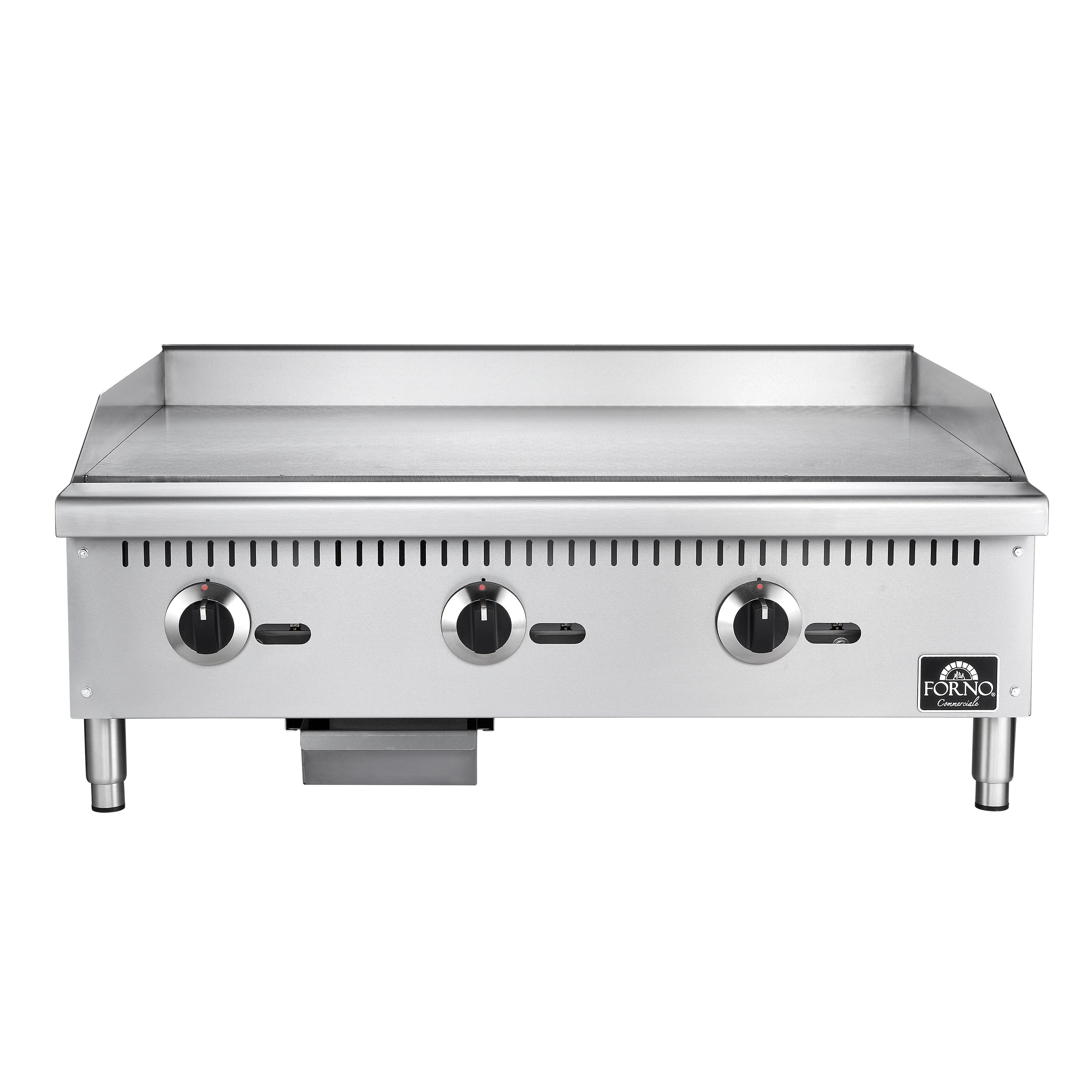 Forno Commerciale 36 Inch Gas Griddle, 3 Burners