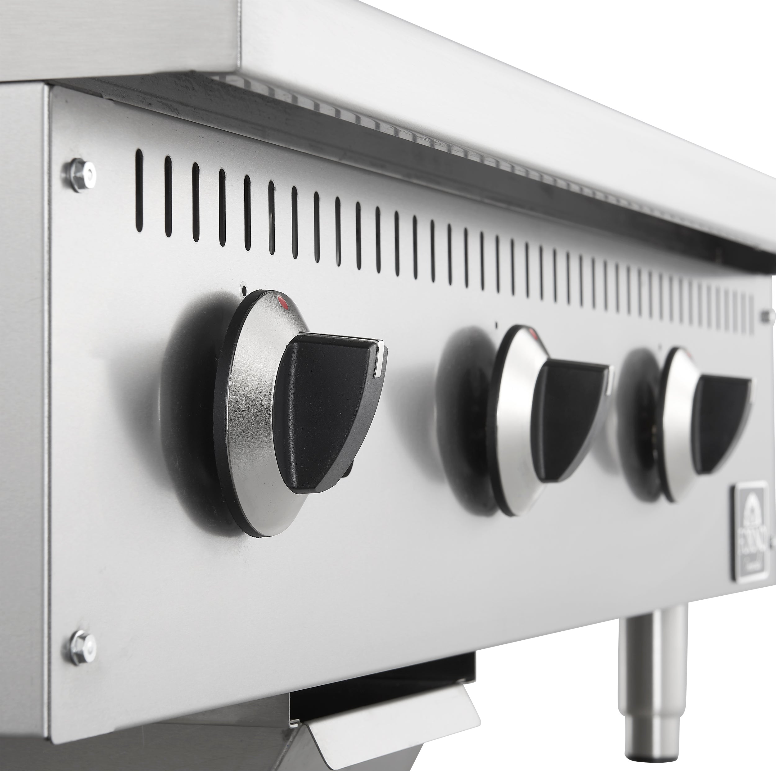 Forno Commerciale 36 Inch Gas Griddle, 3 Burners