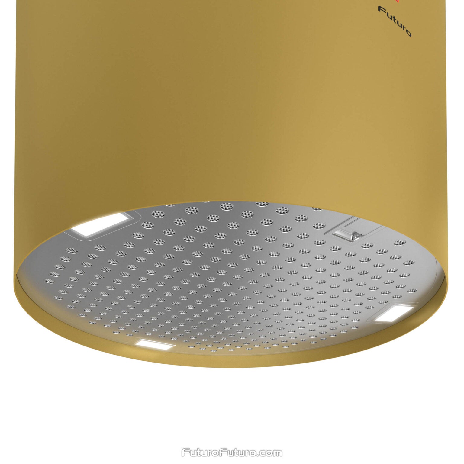 Futuro Jupiter 14 in. 940 CFM Gold Island Mount Range Hood | IS14JUPITER-GLD
