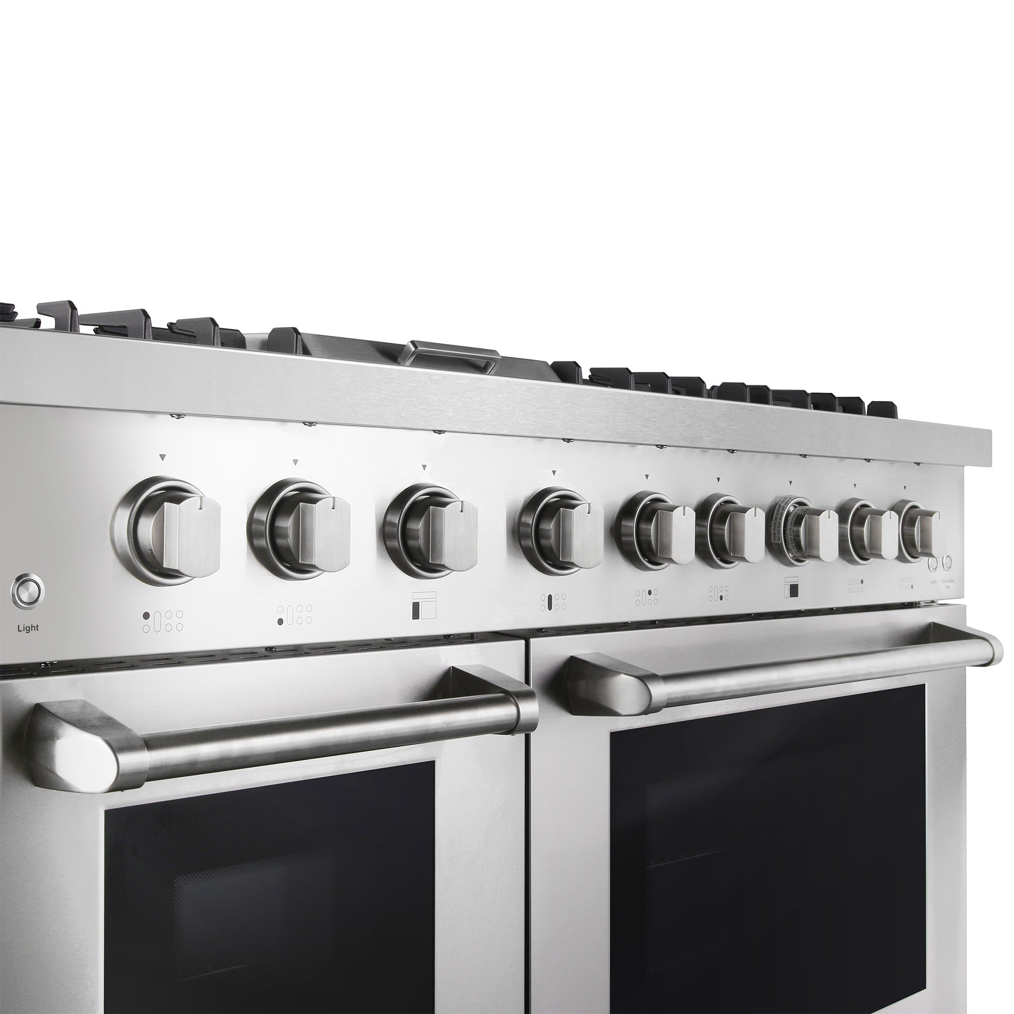 Cosmo Lumin 48 in. 6.7 cu. ft. 6-Burner Stainless Steel Dual Fuel Range with Griddle | COS-DFRL486GK