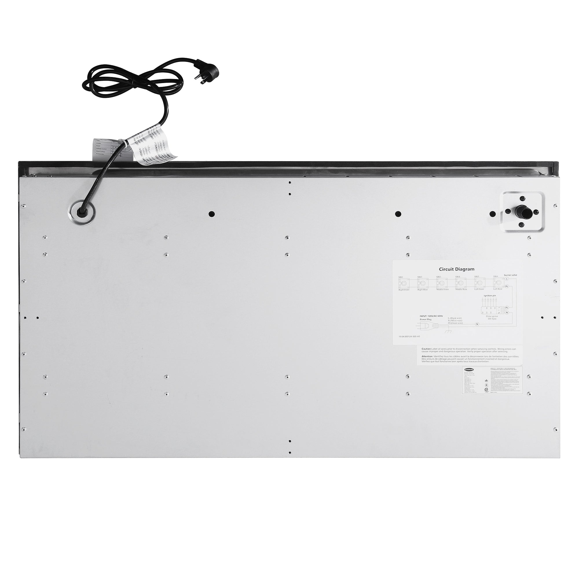 Cosmo 36 in. Stainless Steel Gas Cooktop with 6 Burners | COS-DIC366