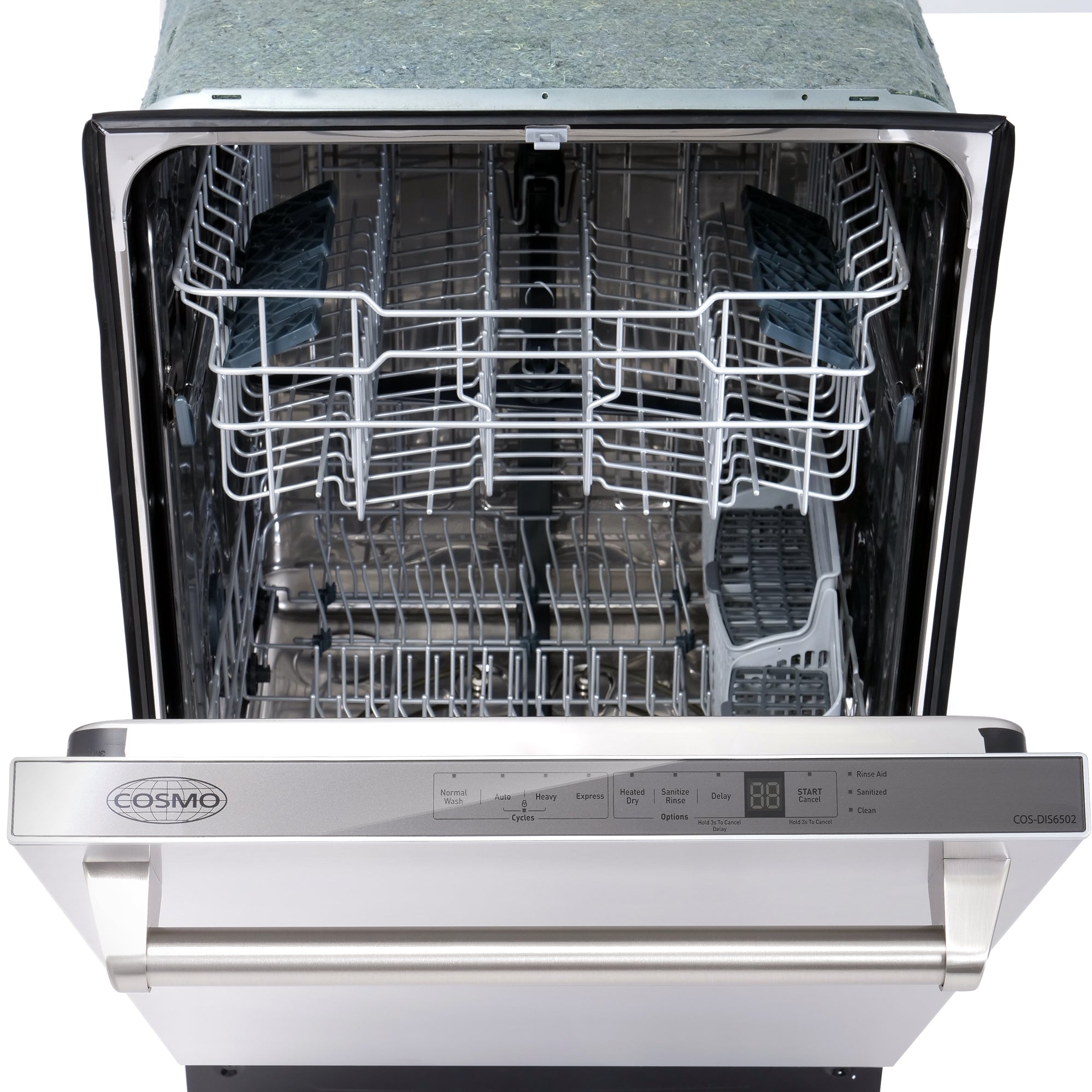 Cosmo 24 in. Built-In Tall Tub Stainless Steel Dishwasher | COS-DIS6502