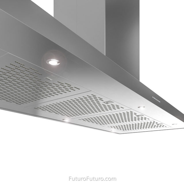 Futuro Silvana 60 in. 940 CFM Stainless Steel Island Mount Range Hood
