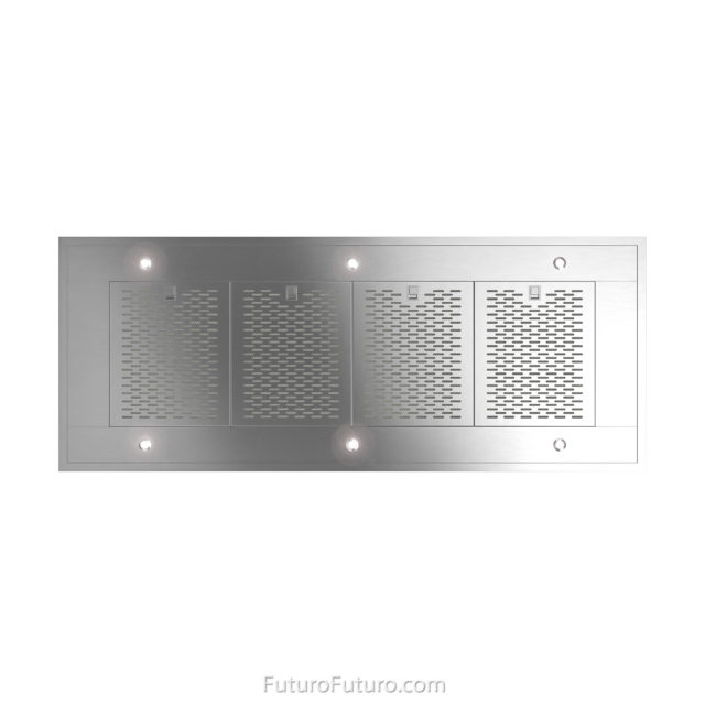 Futuro Silvana 60 in. 940 CFM Stainless Steel Island Mount Range Hood