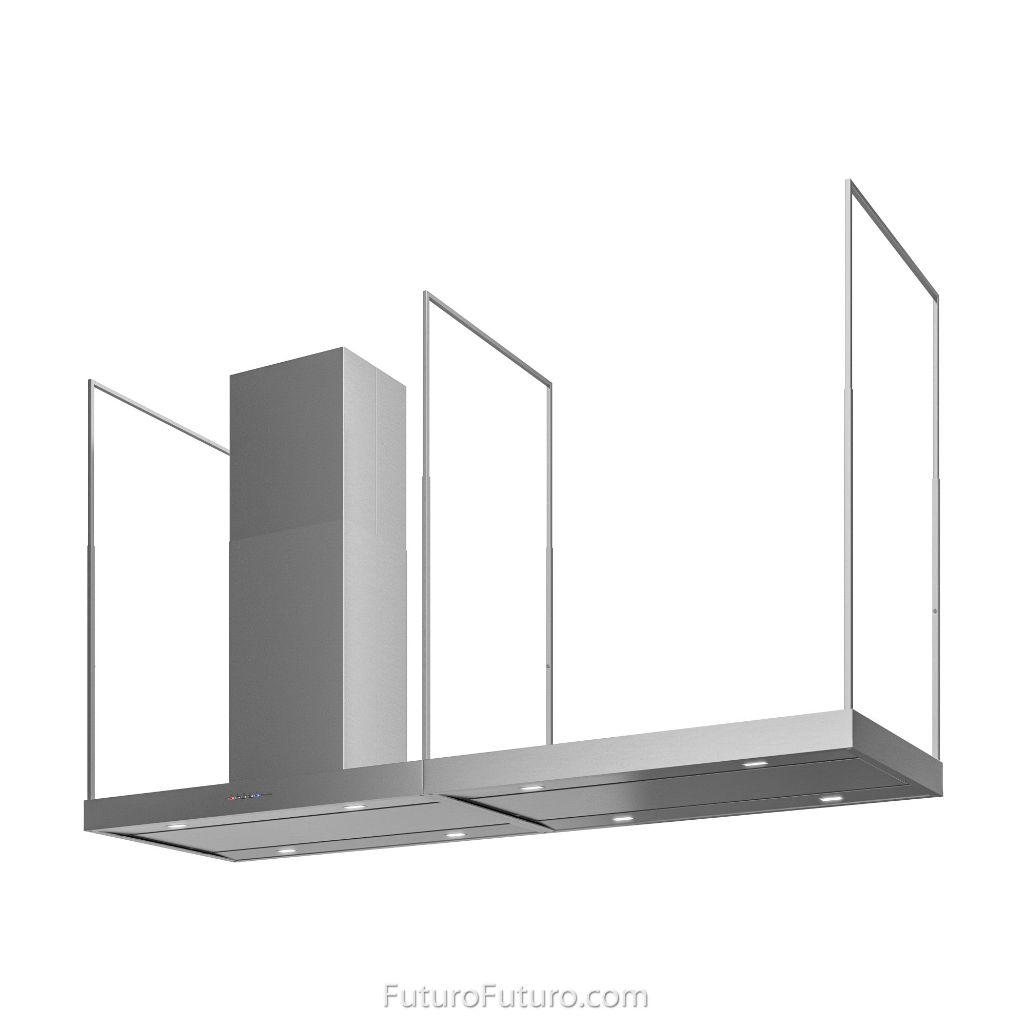 Futuro Europe Station 72 in. 940 CFM Stainless Steel Island Mount Range Hood