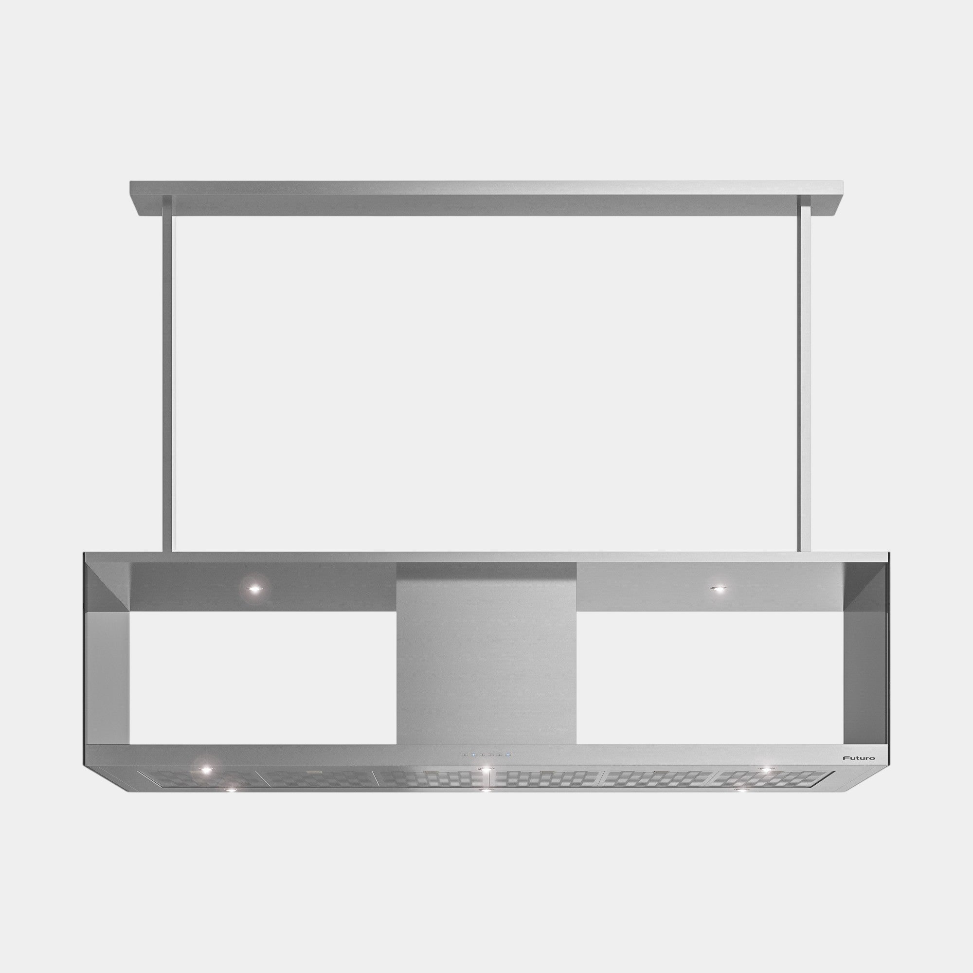 Futuro Recano 60 in. 940 CFM Stainless Steel Island Mount Range Hood | IS60RECANO