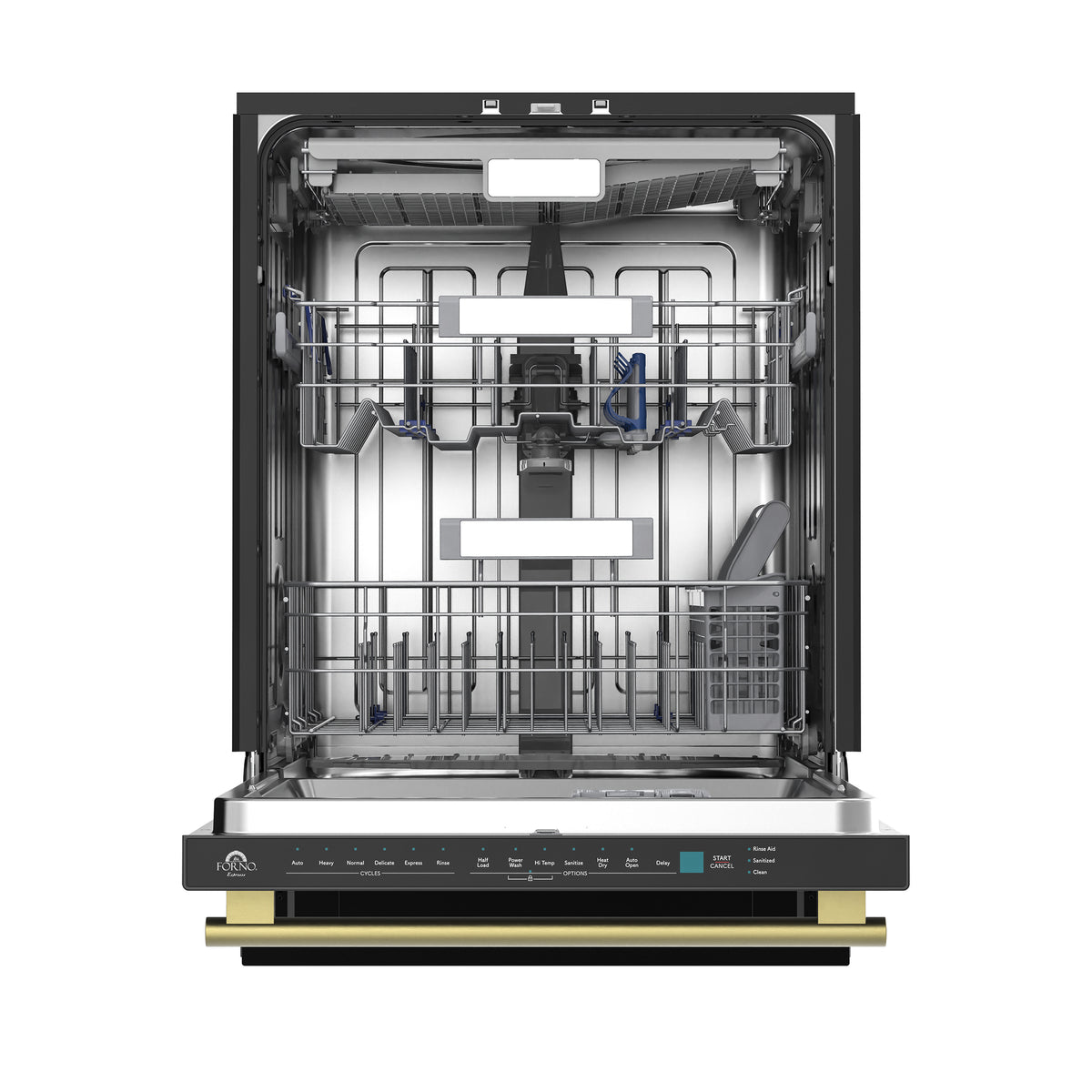 Forno Stella 24 in. Built-in Tall-Tub Black Dishwasher | FDWBI8010-24BLK