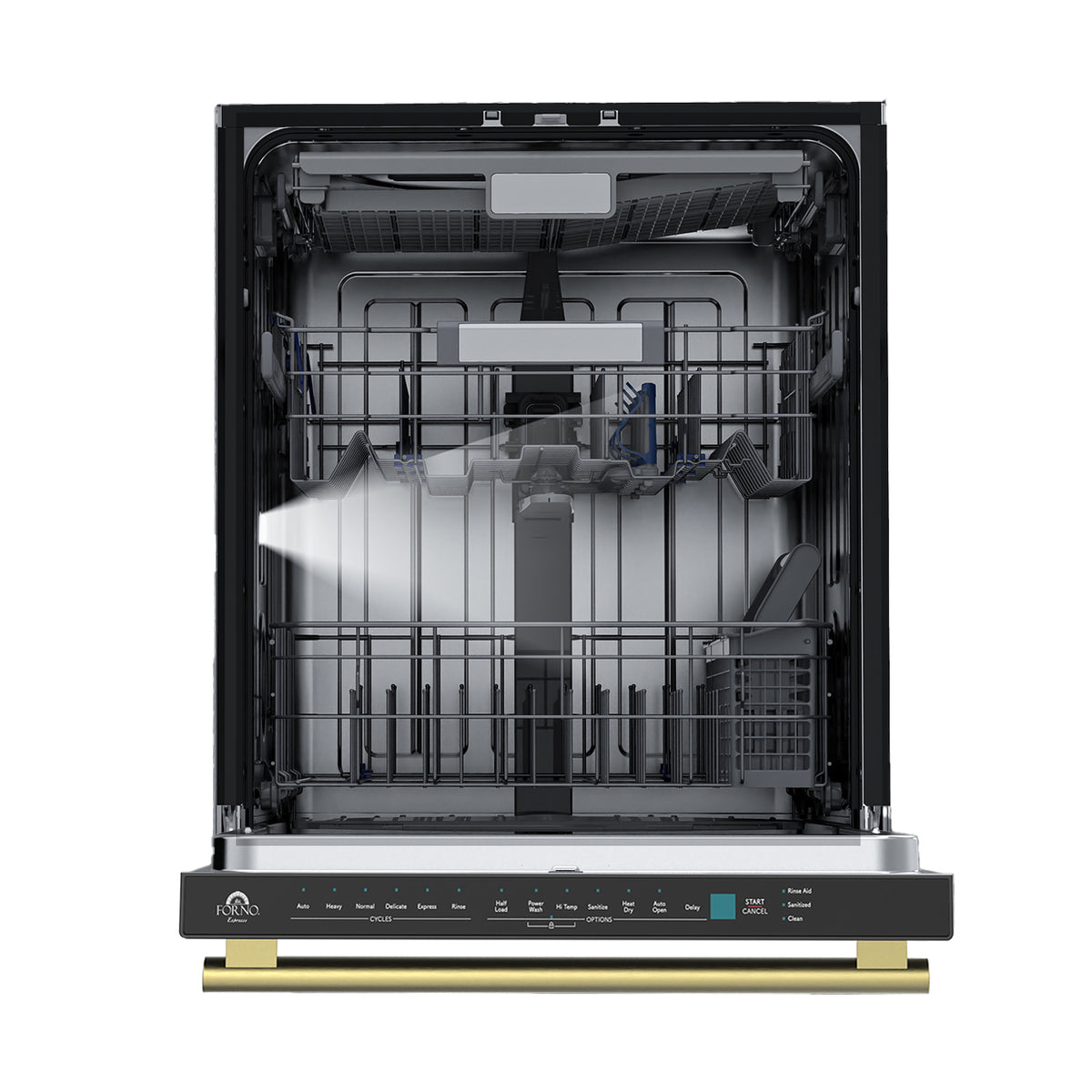 Forno Stella 24 in. Built-in Tall-Tub Black Dishwasher | FDWBI8010-24BLK