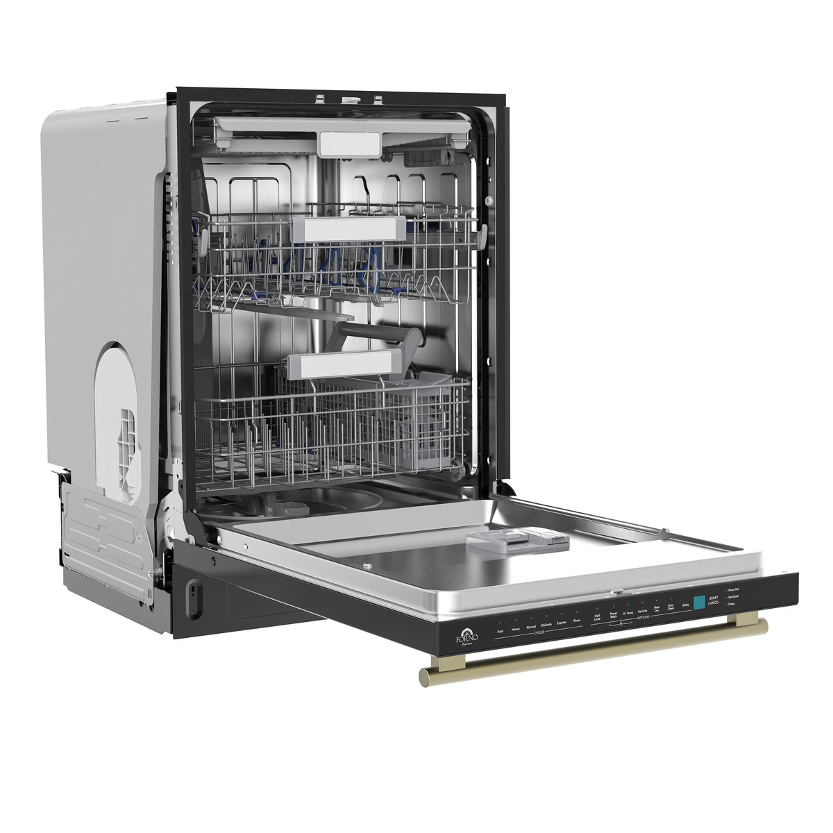 Forno Stella 24 in. Built-in Tall-Tub Black Dishwasher | FDWBI8010-24BLK