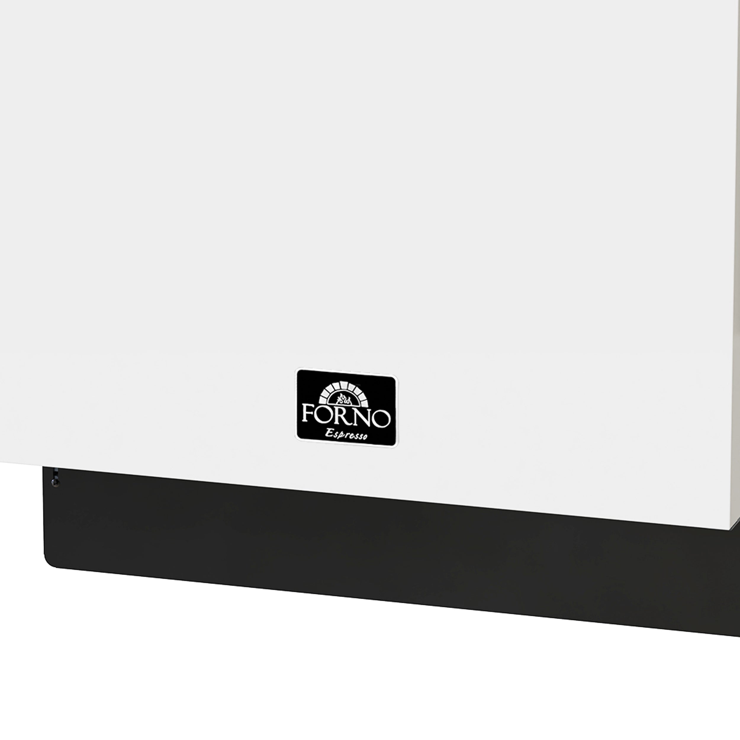 Forno Espresso Romano 24 in. White Built-In Dishwasher with Antique Brass Handle | FDWBI8035-24WHT