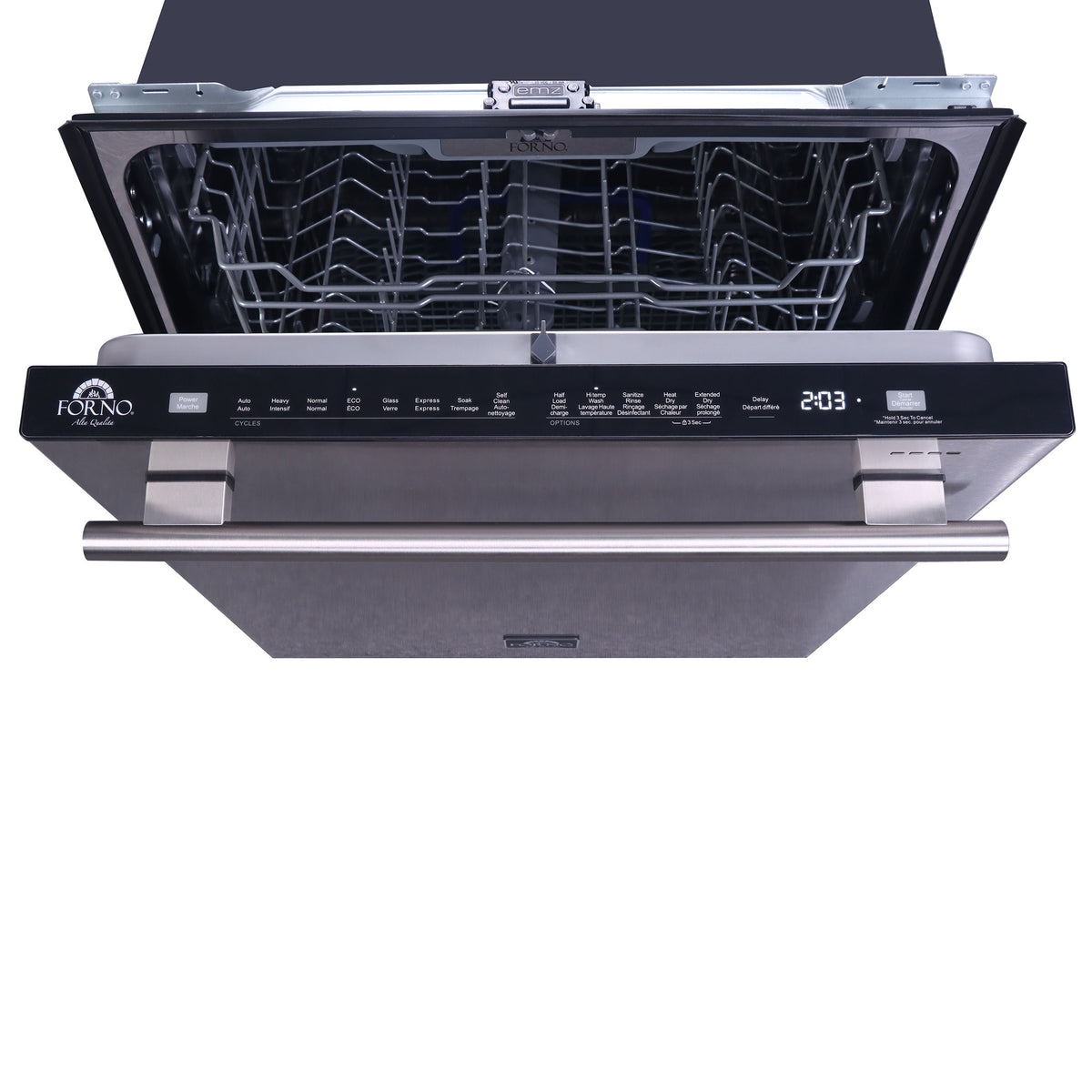 Lucente 24" Built-in Tall Tub Dishwasher, 49 dBA, Fingerprint-Resistant, Delay Start, Third Rack, 14 Place Settings, ENERGY STAR, Stainless Steel