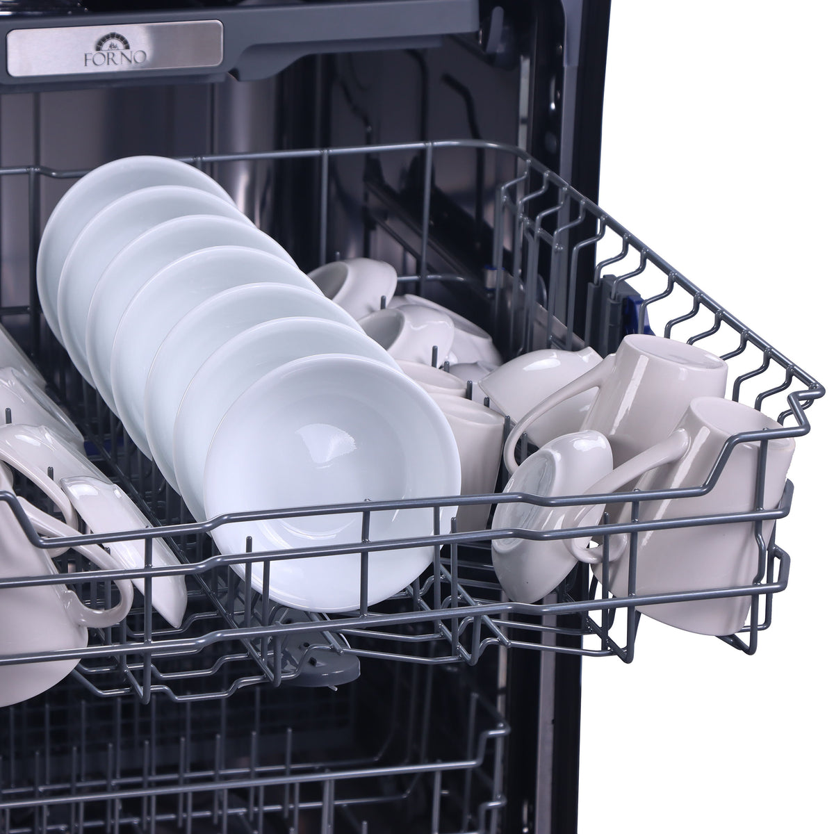 Espresso Lucente 24" Built-in Tall Tub Dishwasher, 49 dBA, Delay Start, Third Rack, 14 Place Settings, ENERGY STAR, Black