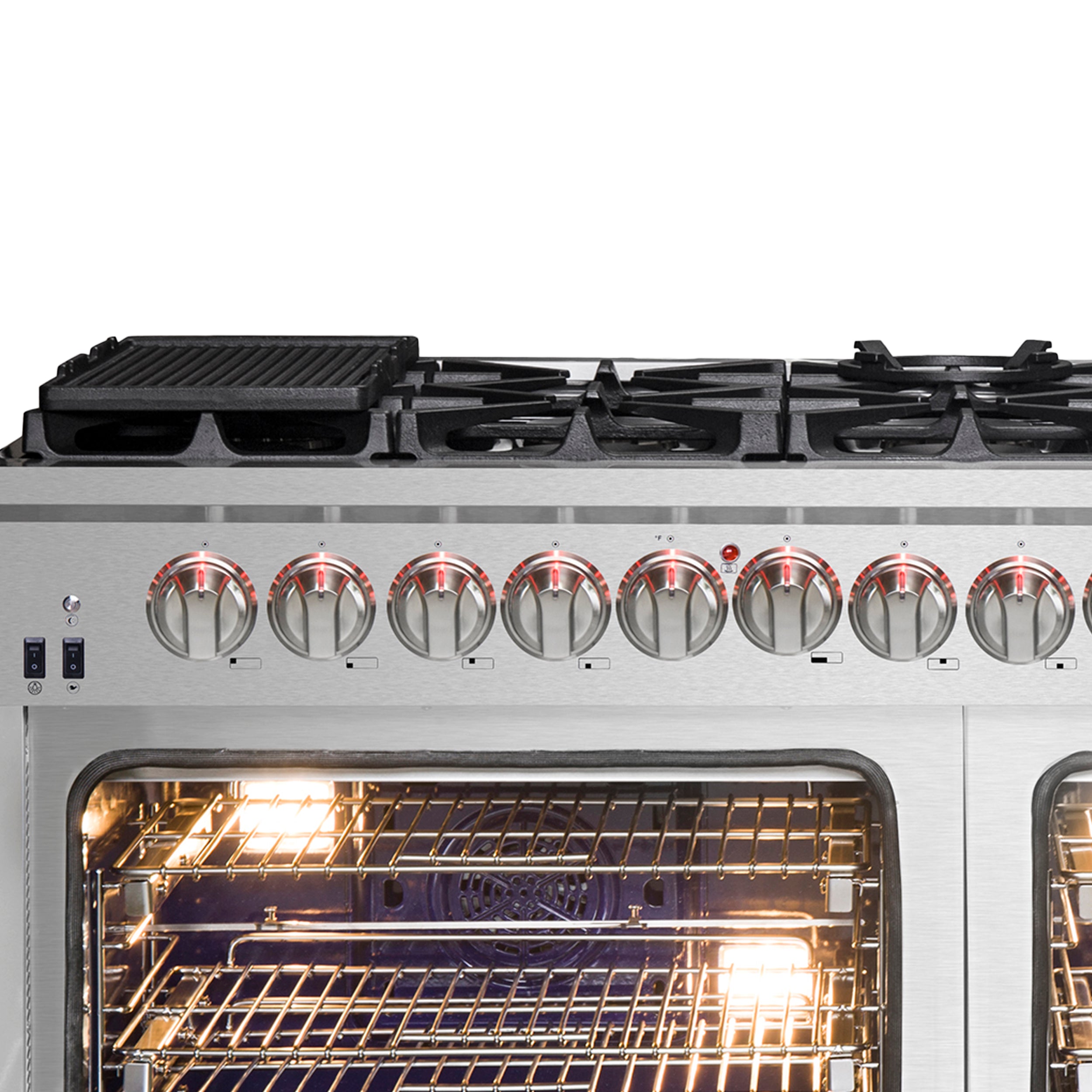 Forno Capriasca 60 in. 8.64 cu. ft. 10-Burner Stainless Steel Dual Fuel Range with Brass Burners | FFSGS6187-60