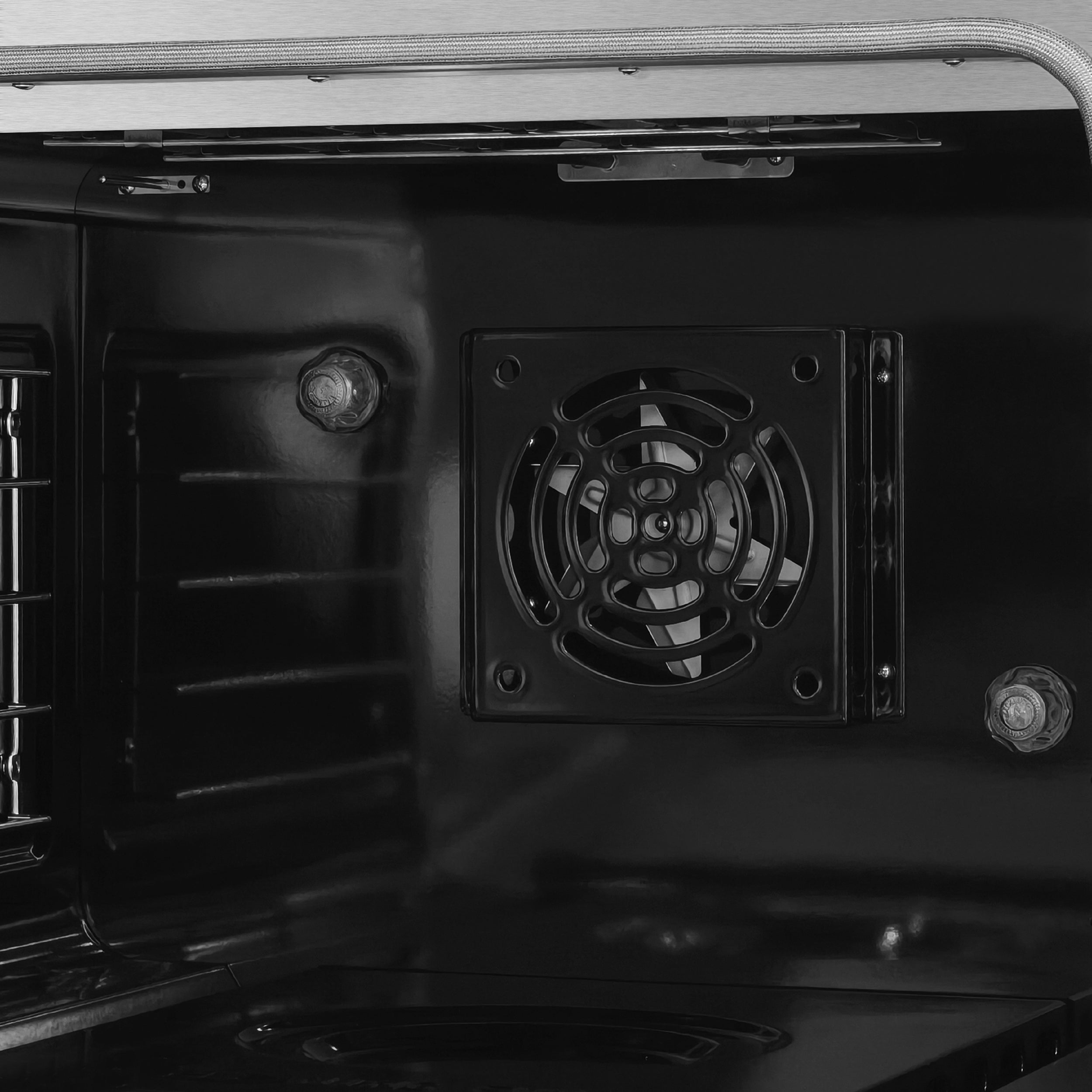 Forno Valente 36 in. 5.2 Cu.ft. Black Dual Fuel Range with 6 Sealed Burners and Air Fry | FFSGS6199-36CPBLK