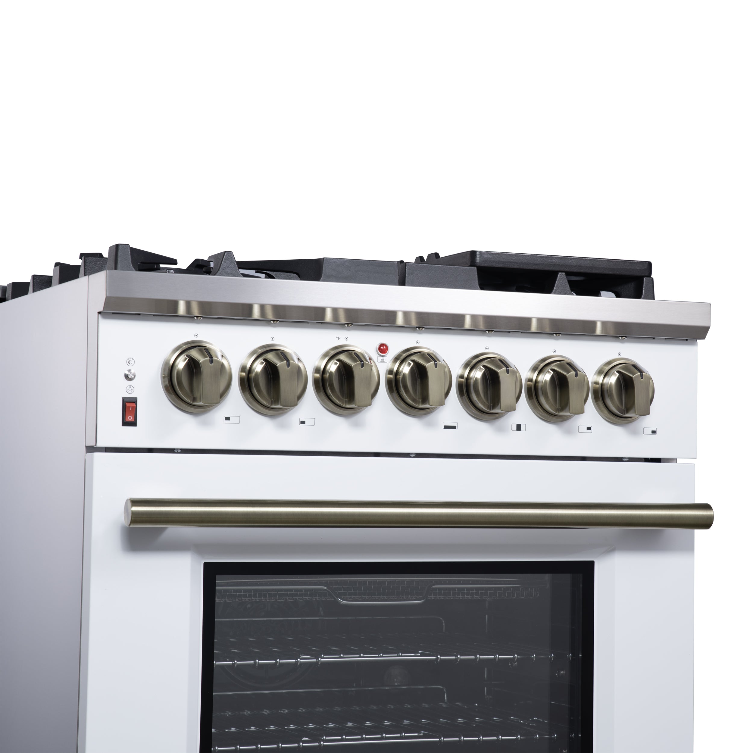 Forno Massimo 30 in. 4.32 cu. ft. 5-Burner White Dual Fuel Range | FFSGS6125-30WHT