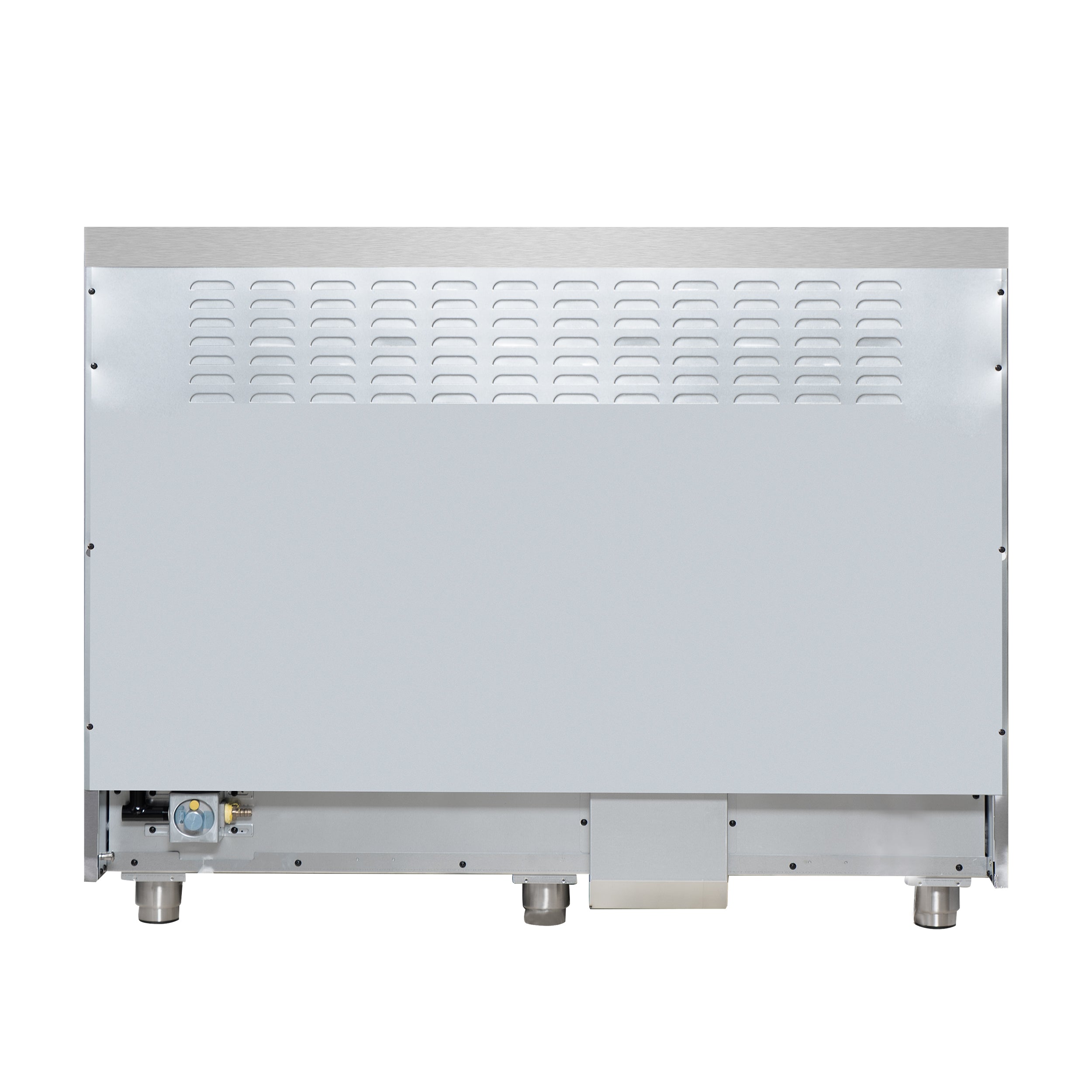 Forno Massimo 48 in. 6.58 cu. ft. 8-Burner Black Dual Fuel Range with Antique Brass Accents | FFSGS6125-48BLK