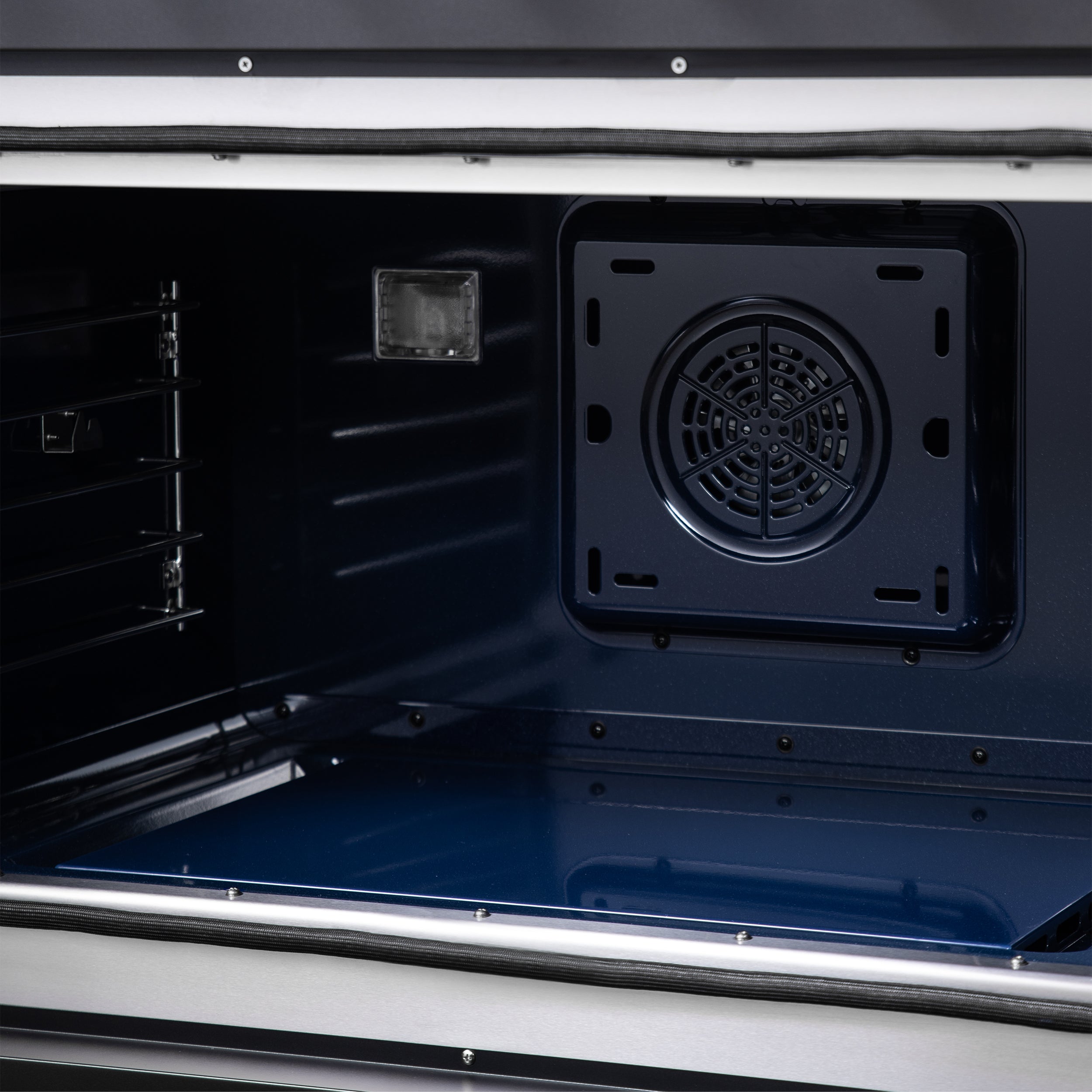 Forno Capriasca 36 in. 5.36 cu. ft. 6-Burner Black French Door Dual Fuel Range with Antique Brass Accents | FFSGS6387-36BLK