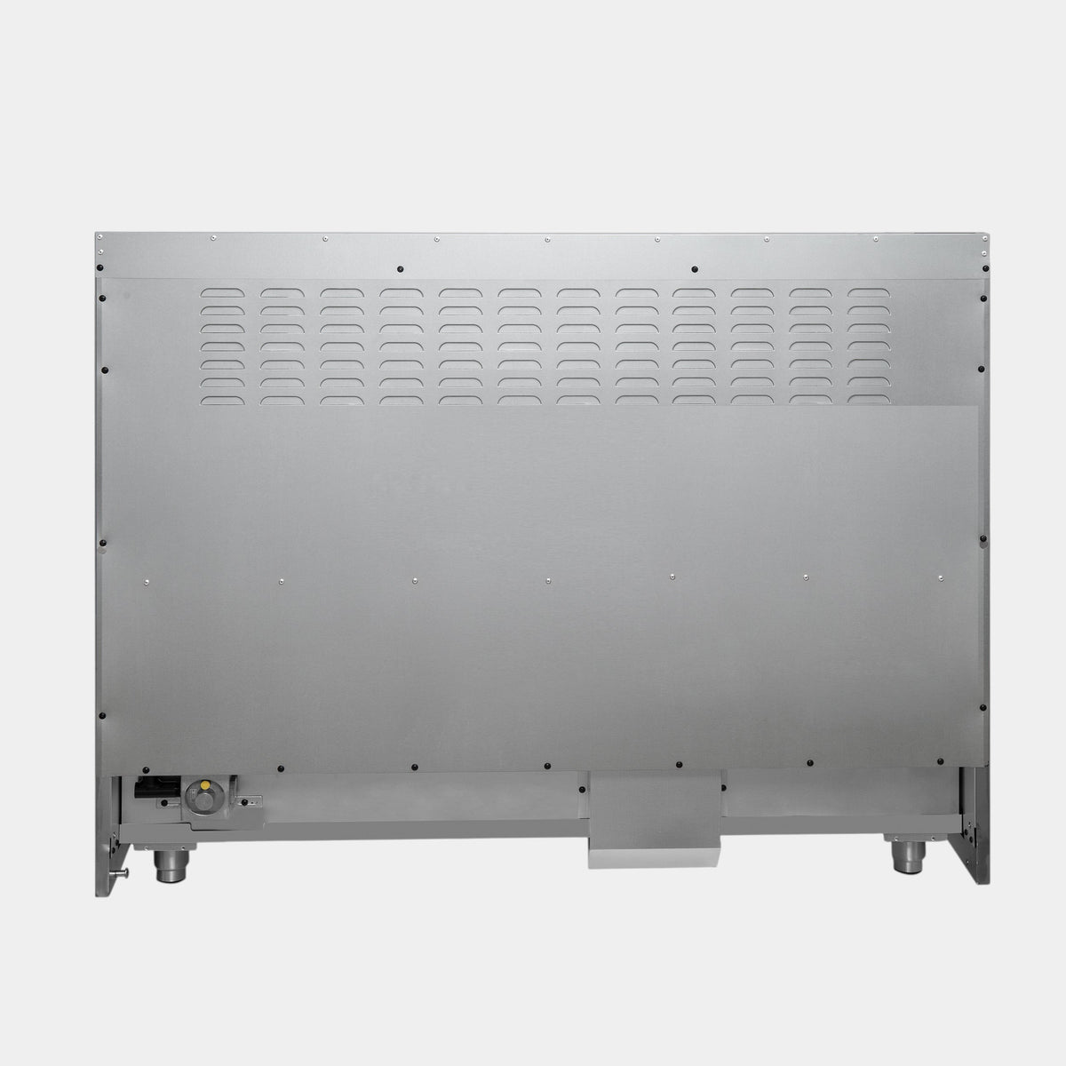 Forno Galiano 48 in. 6.58 cu. ft. 8-Burner White Dual Fuel Range with Antique Brass Accents | FFSGS6156-48
