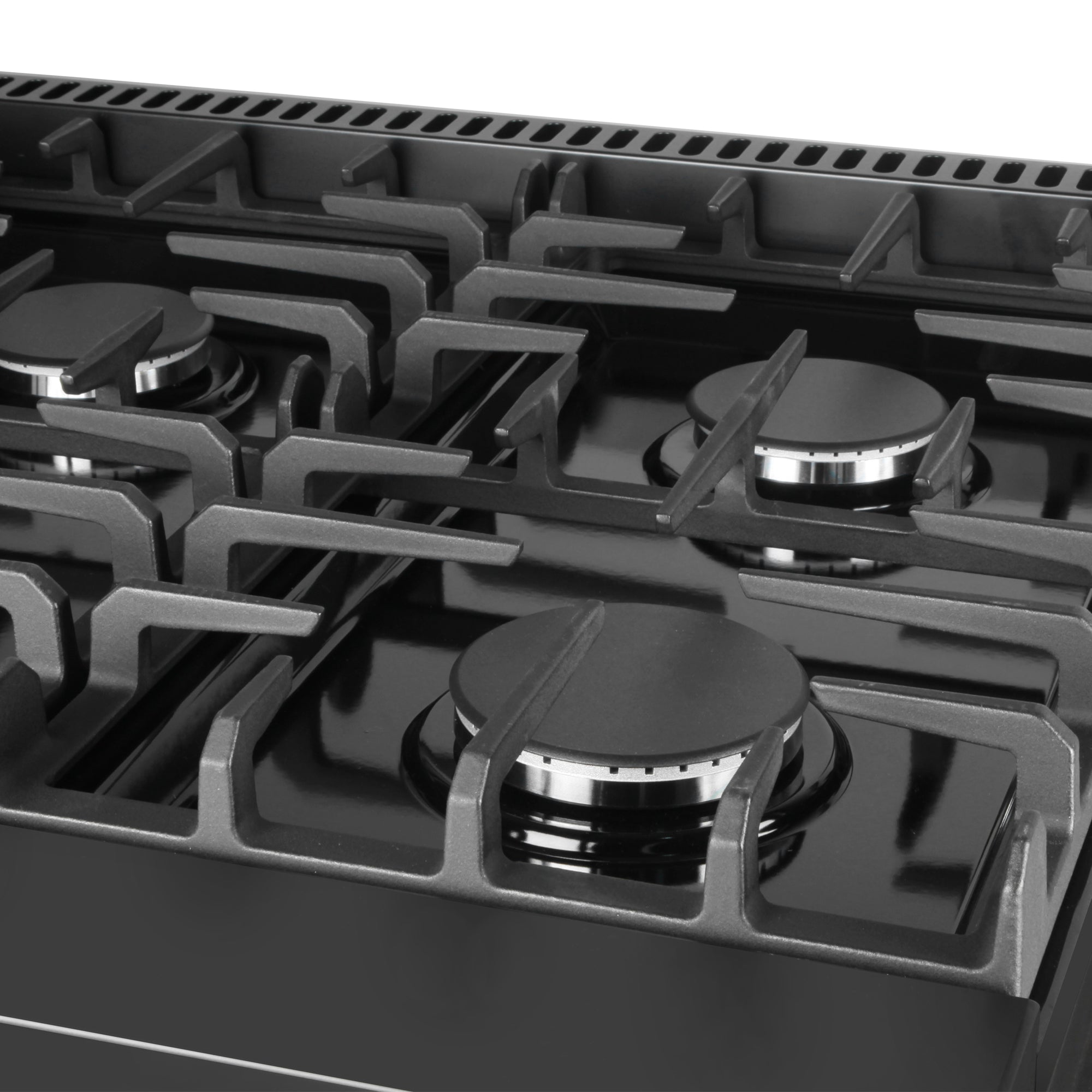 Cosmo Haven 36 in. 6.0 cu. ft. 6-Burner Black Gas Range with Knob LEDs and Storage Drawer | COS-EPGR366-BK