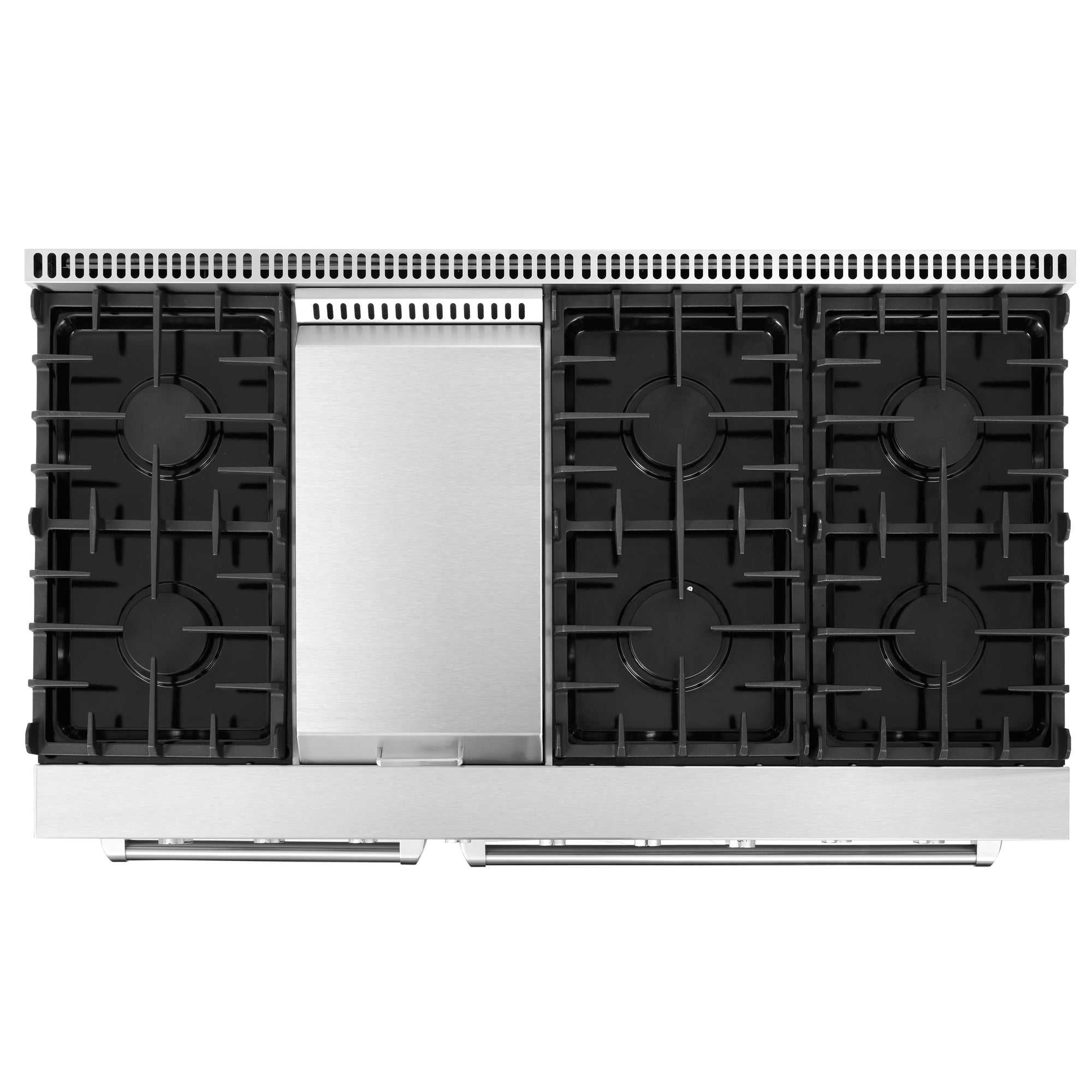 Cosmo Haven 48 in. 6.8 cu. ft. 6-Burner Stainless Steel Gas Range with Griddle | COS-EPGR486G