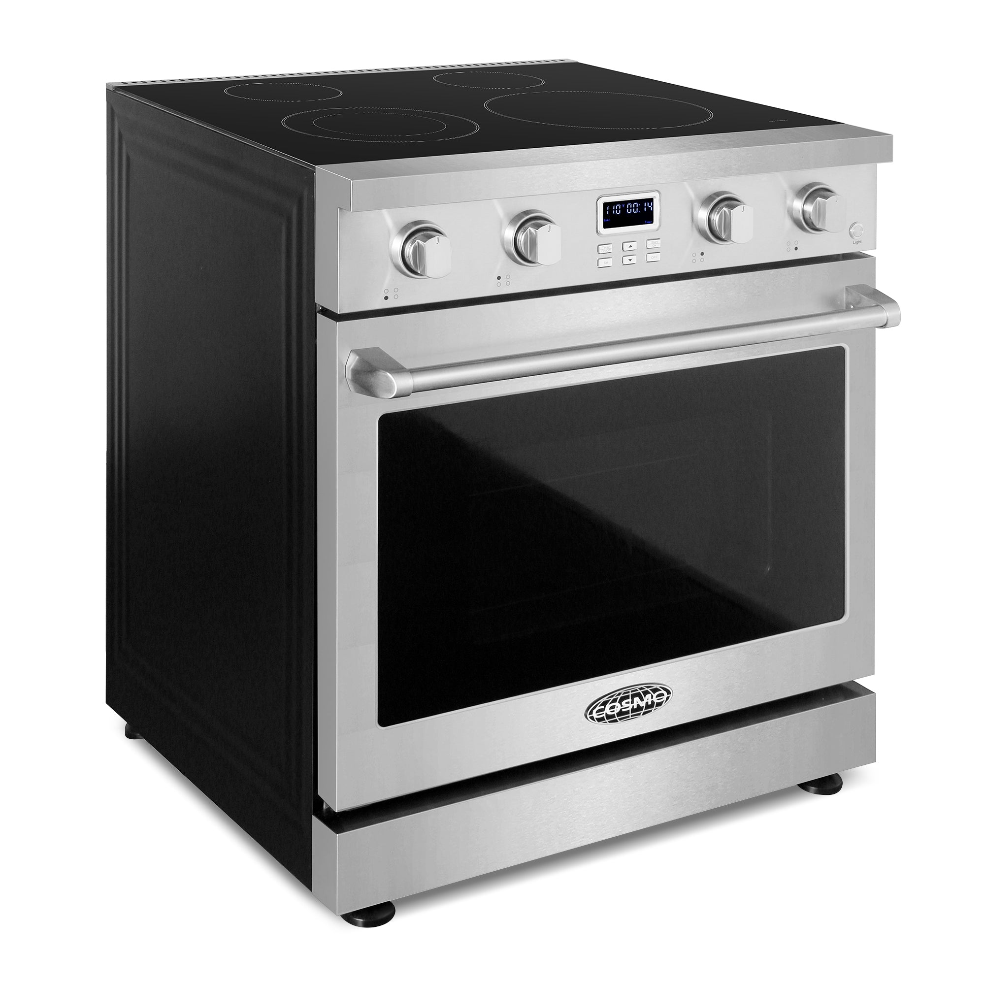 Cosmo Haven 30 in. 4.8 cu. ft. Stainless Steel Electric Range with 4 Burners | COS-ERC304KBD