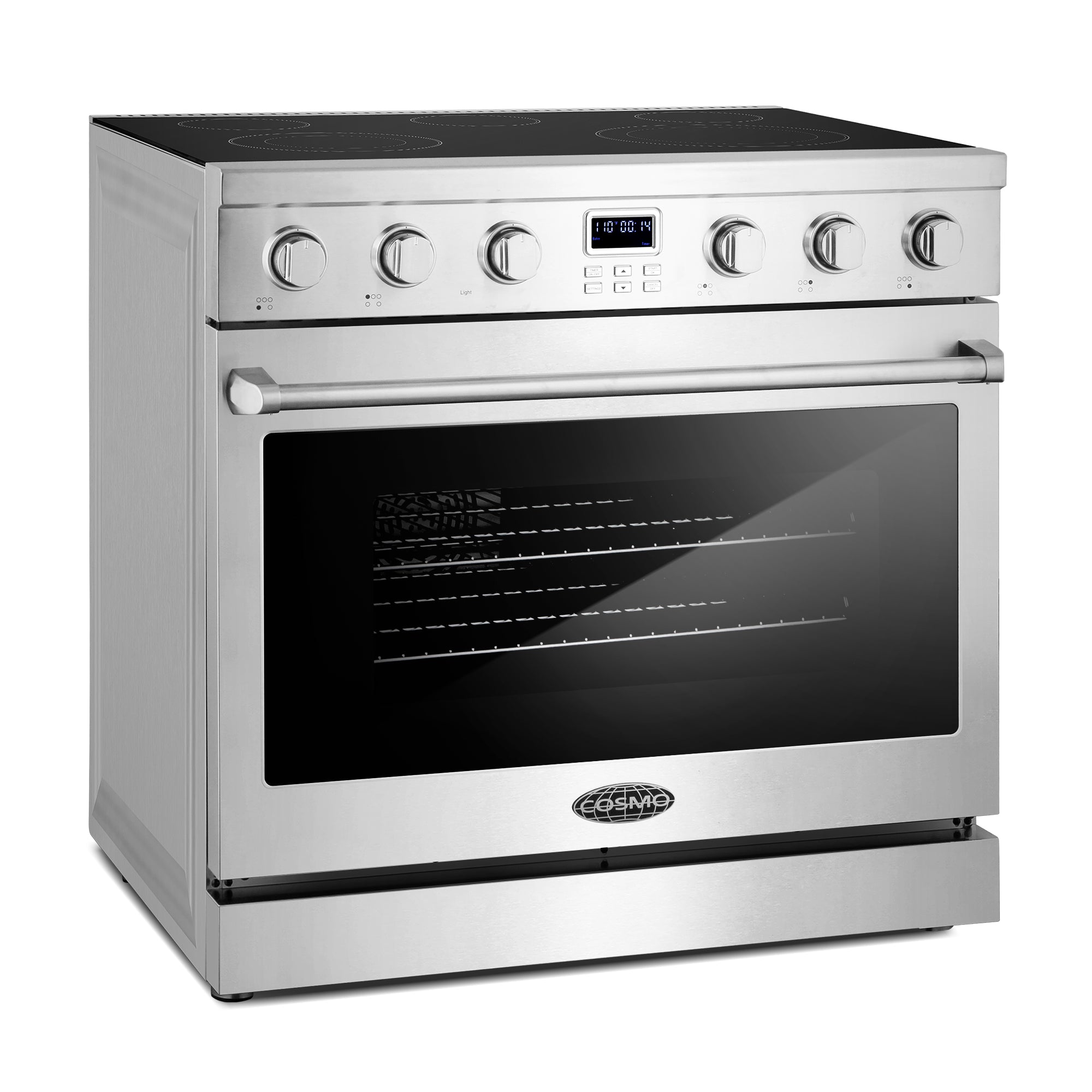 Cosmo Haven 36 in. 6.1 cu. ft. Stainless Steel Electric Range with 5 Burners | COS-ERC365KBD