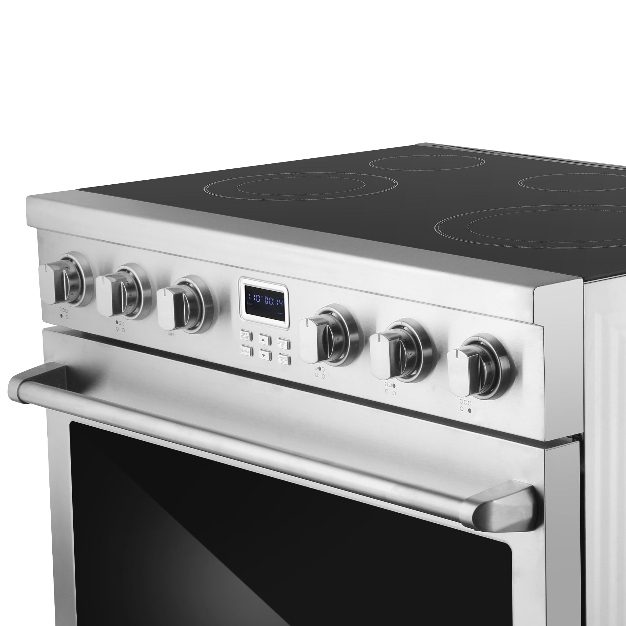 Cosmo Haven 36 in. 6.1 cu. ft. Stainless Steel Electric Range with 5 Burners | COS-ERC365KBD