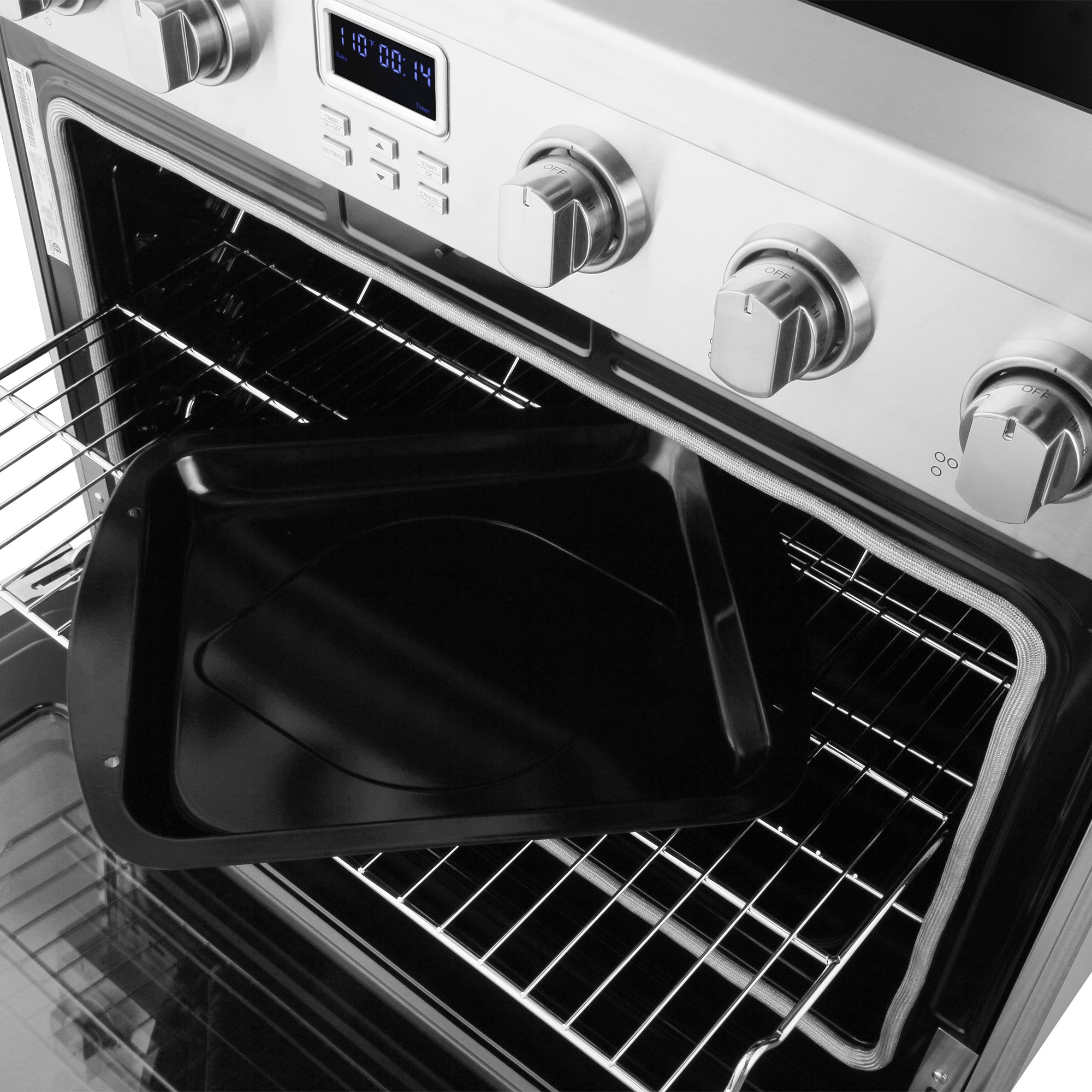 Cosmo Haven 36 in. 6.1 cu. ft. Stainless Steel Electric Range with 5 Burners | COS-ERC365KBD