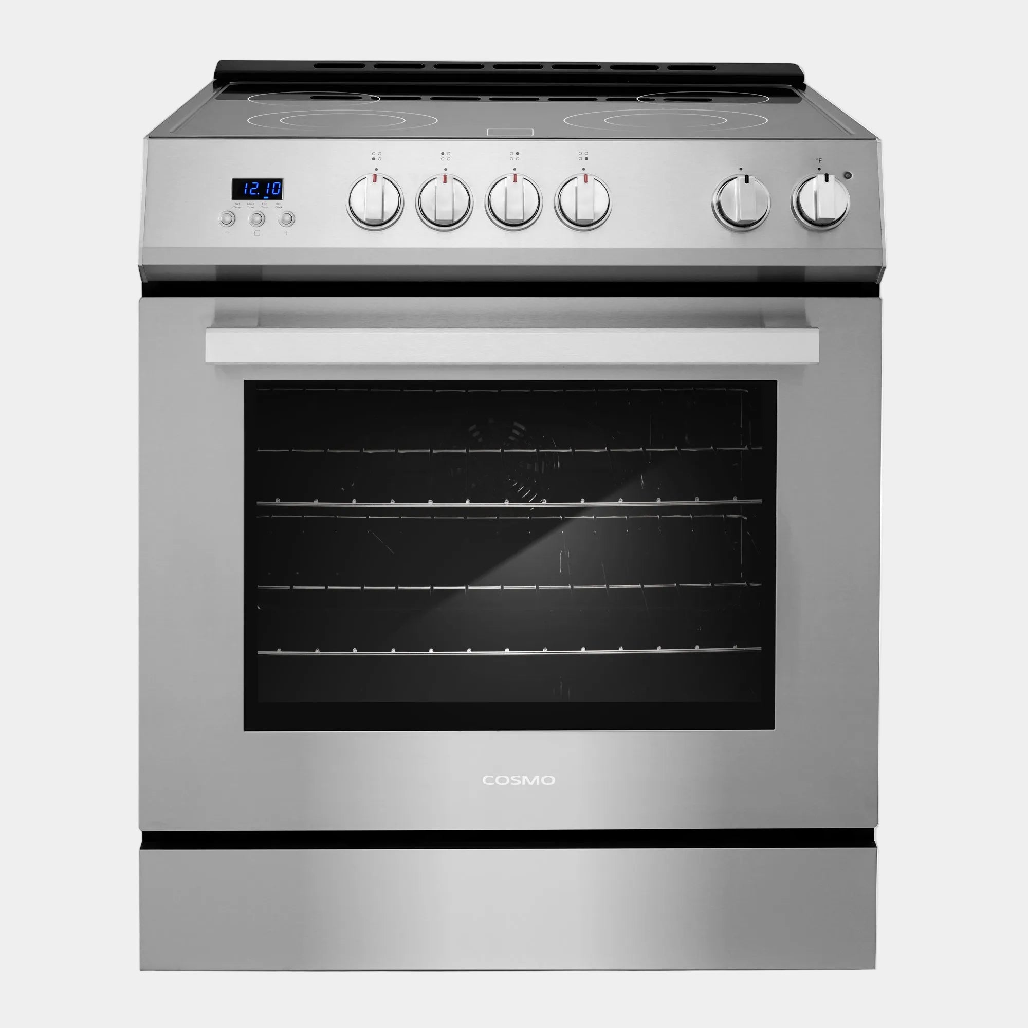 Cosmo Stellar 30 in. 5.0 cu. ft. Stainless Steel Electric Range with 4 Burners | COS-ERD304K
