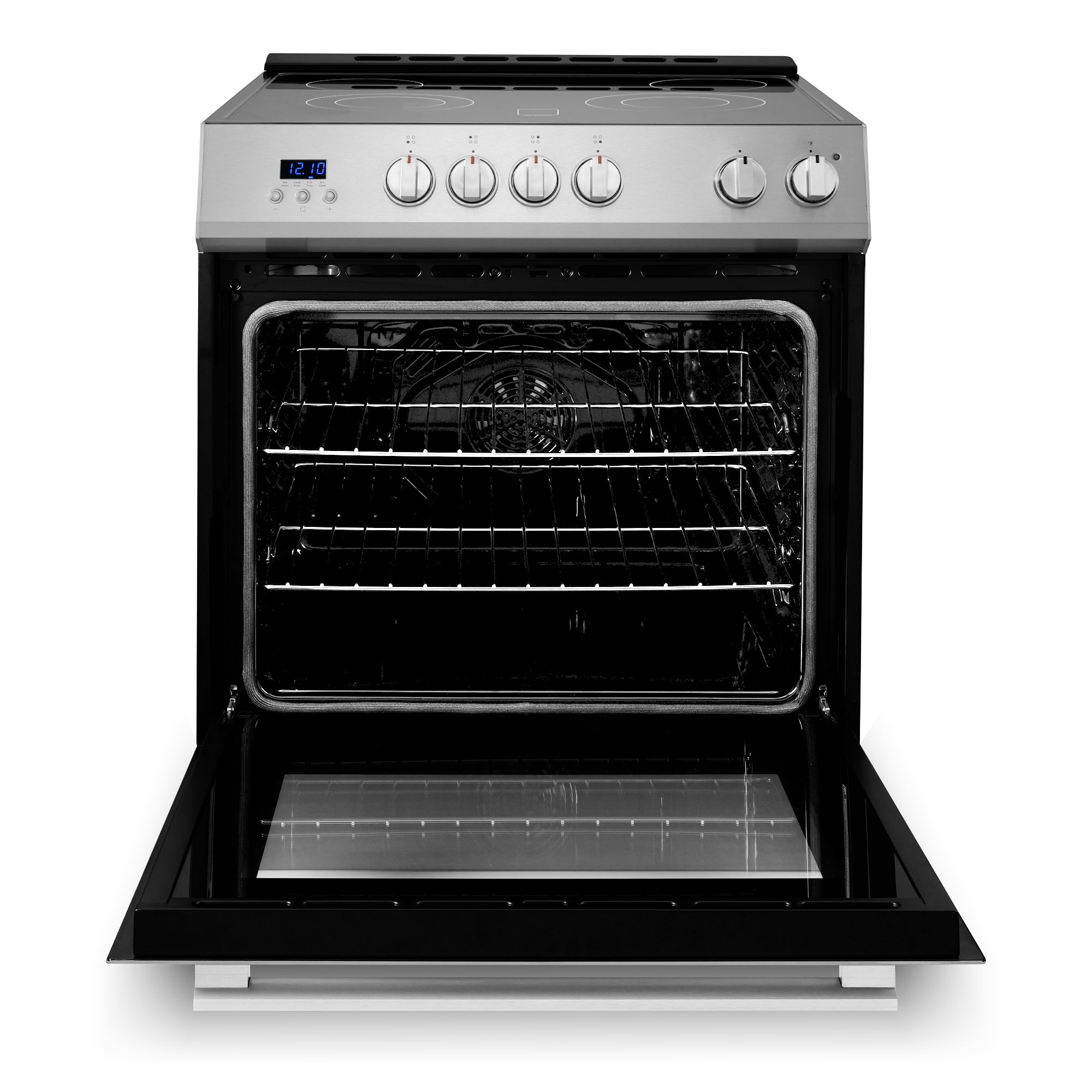 Cosmo Stellar 30 in. 5.0 cu. ft. Stainless Steel Electric Range with 4 Burners | COS-ERD304K