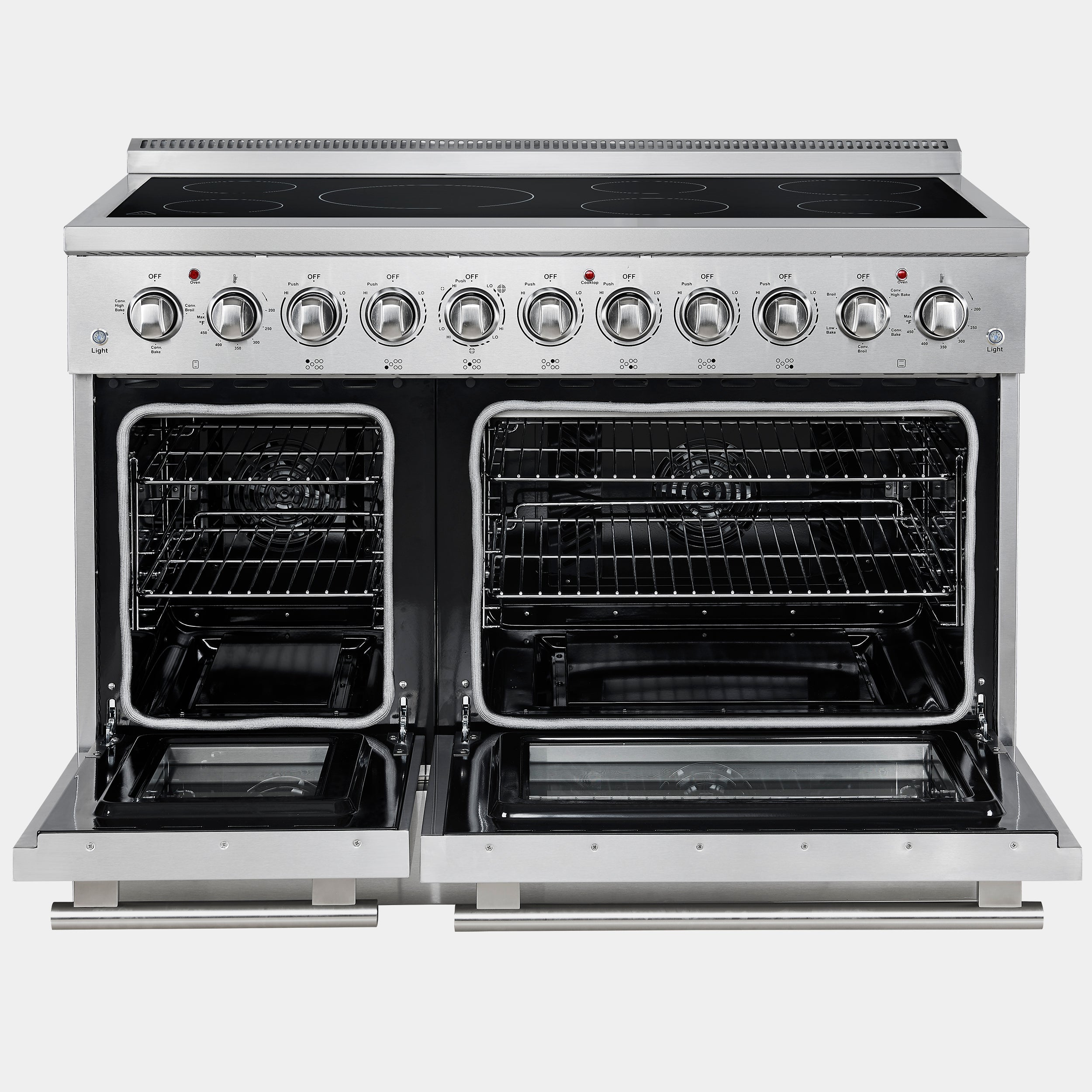 Forno Paolo 48 in. 6.7 cu. ft. Stainless Steel Electric Range | FFSEL6011-48