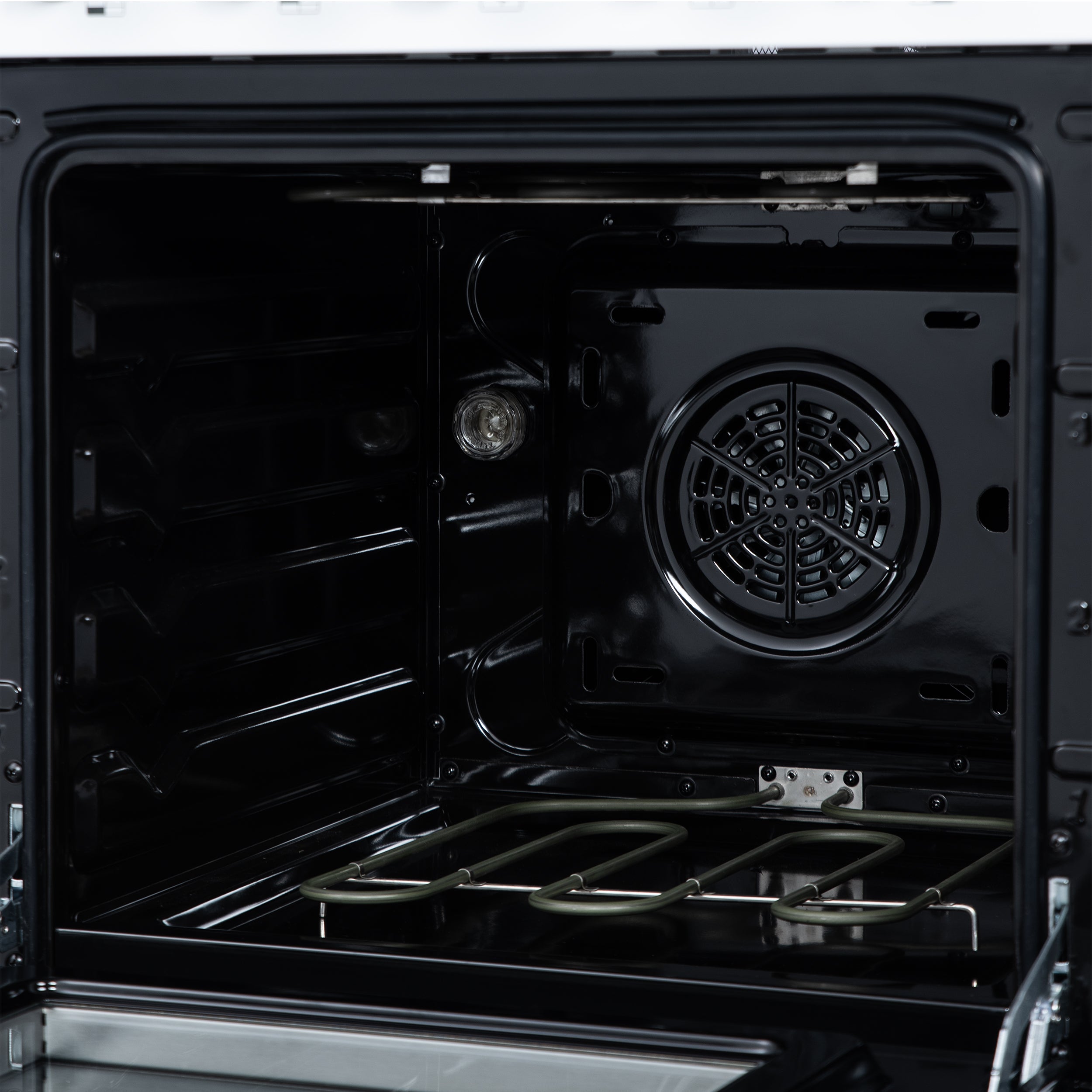 Forno Loiano 24 in. 2.3 cu.ft. White Electric Range with 4 Burners, Air Fry Kit, Storage Drawer and Antique Brass Accents | FFSEL6069-24WHT