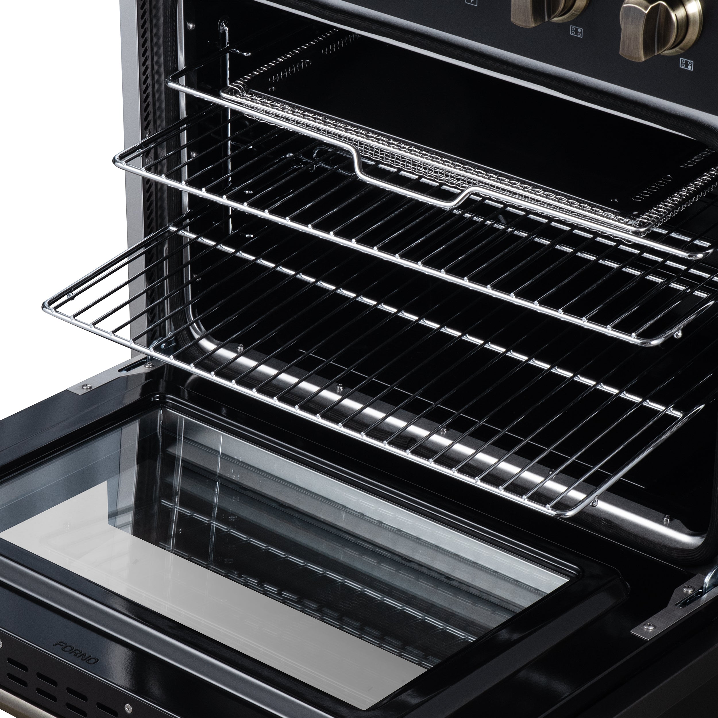 Galiano 30 Inch Freestanding Electric range, 4 radiant burners, 4.32 cf. True Convection oven, Air fryer kit, Black