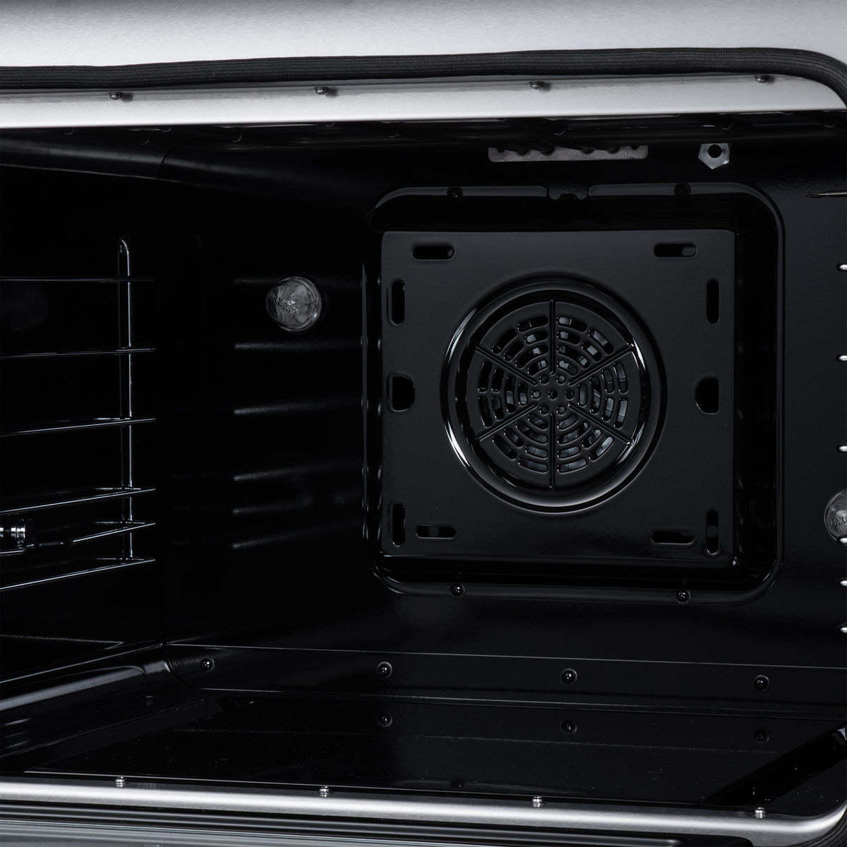 Forno Galiano 30 in. 4.32 cu. ft. White Electric Range with Air Fry and Antique Brass Accents | FFSEL6083-30WHT