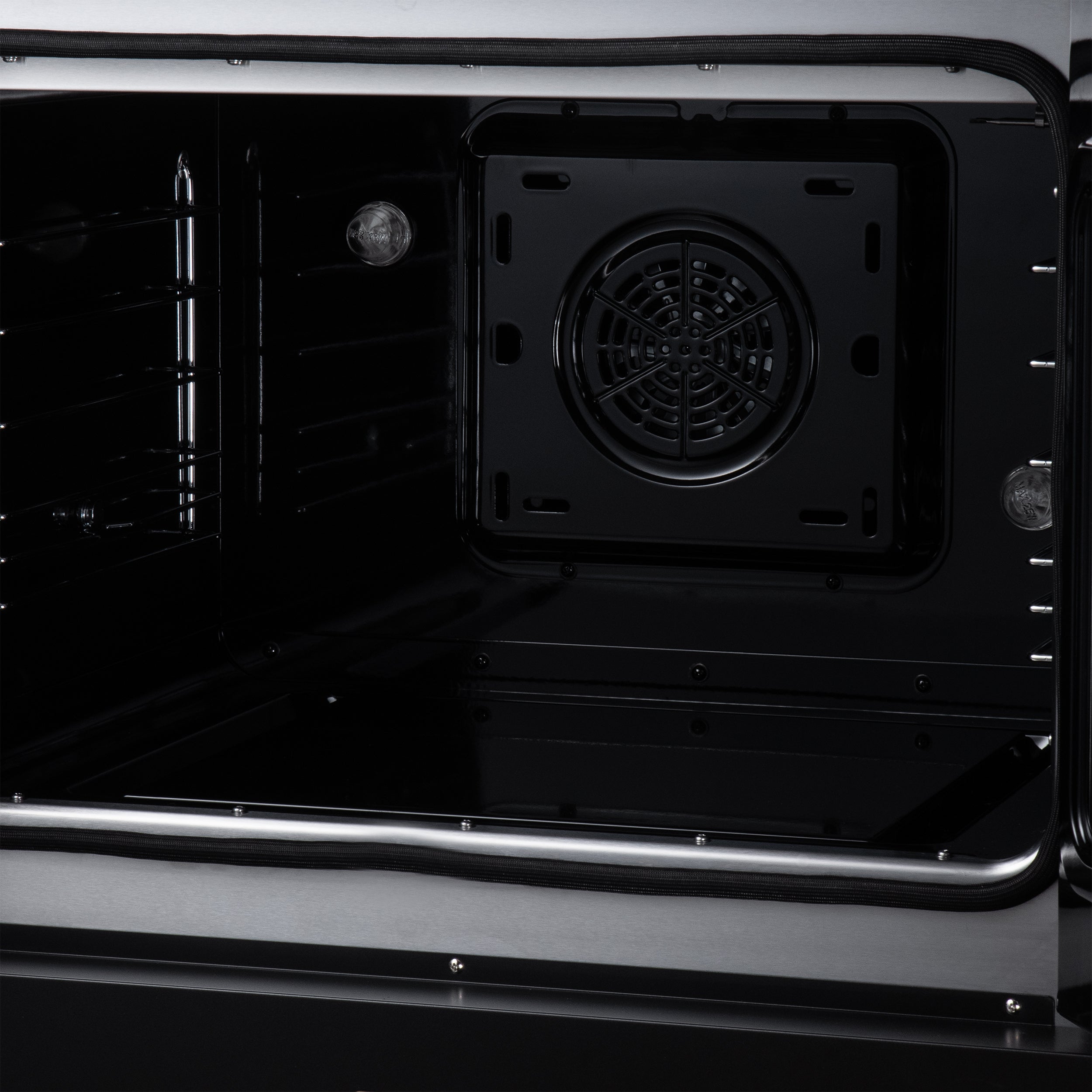 Galiano 30 Inch French Door Electric range, 4 radiant burners, 4.32 cf. True Convection oven, Air fryer kit, Black