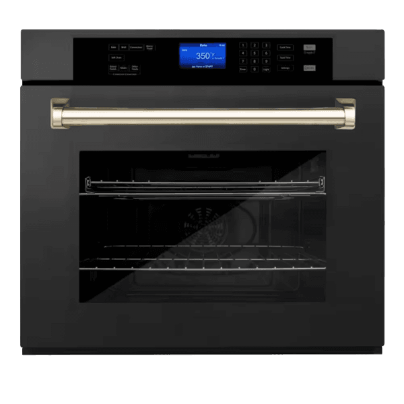 Elysium 30" Black Stainless Steel Electric Smart Convection Wall Oven