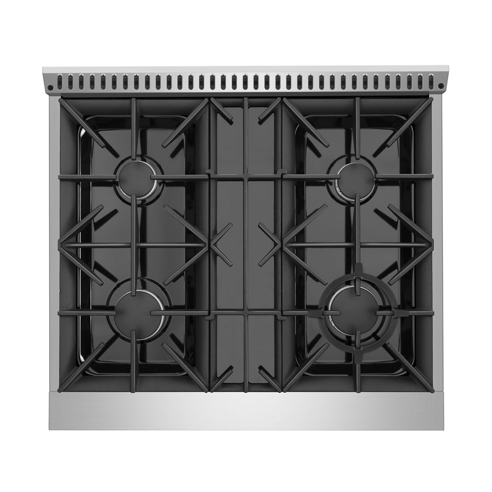 Empava Pro-Style 30 In. 4.2 cu. Ft. 4-burner Stainless Steel Gas Range | EMPV-30GR07