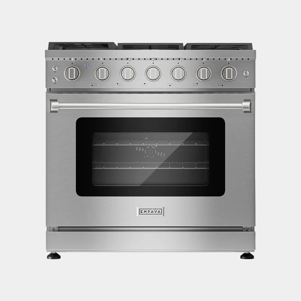 Empava Pro-Style 36 In. 6 cu. Ft. 6-Burner Stainless Steel Gas Range | EMPV-36GR11