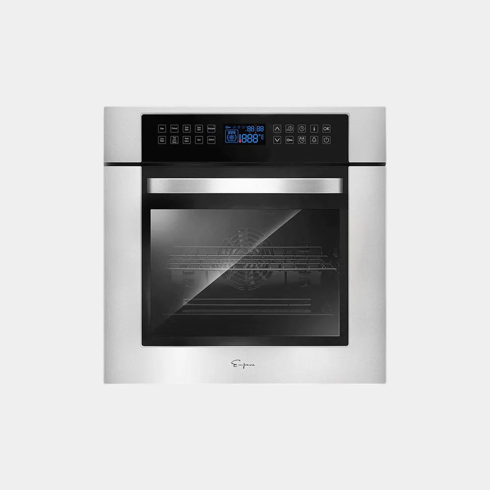 Empava 24 In. 2.3 cu. Ft. Stainless Steel Electric Single Wall Oven | EMPV-24WOC02