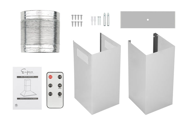 Empava 36 In. 380 CFM Stainless Steel Wall Mount Range Hood | EMPV-36RH04
