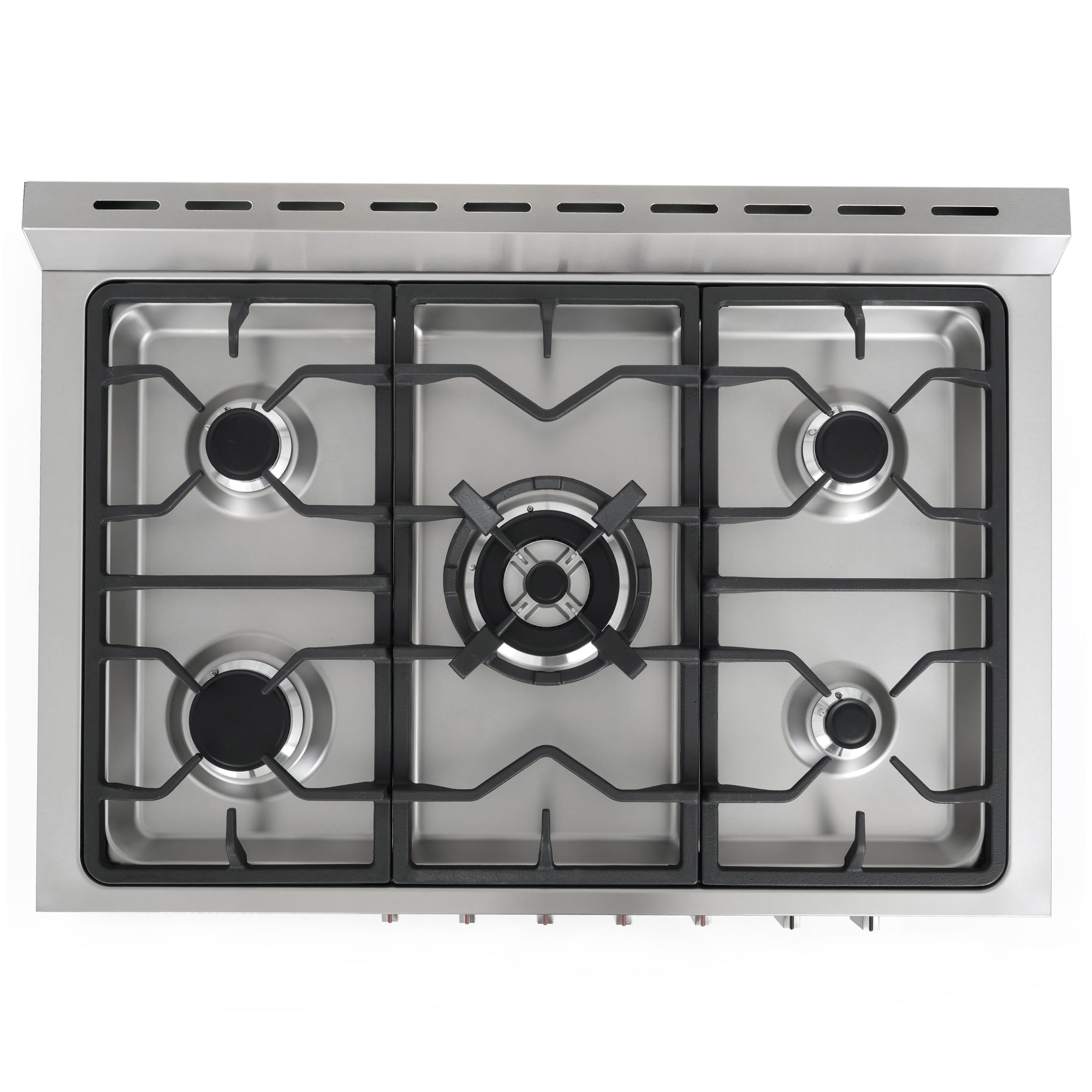 Cosmo Stellar 36 in. 3.8 cu. ft. 5-Burner Stainless Steel Dual Fuel Range with Storage Drawer | F965NF