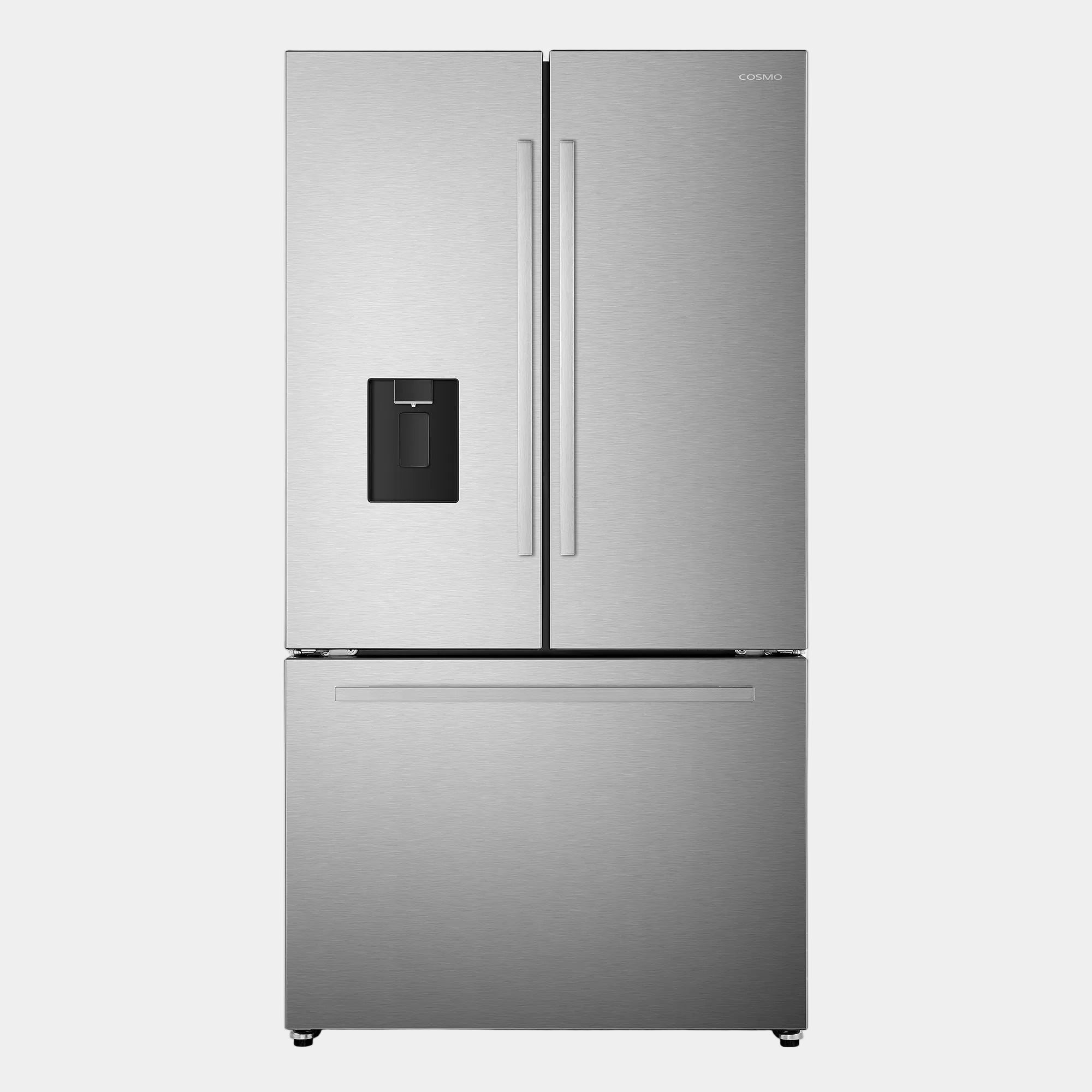 Cosmo Lumin 36 in. 22.4 cu. ft. Stainless Steel French Door Refrigerator with Water Dispenser and Ice Maker | COS-FDR223GWSS