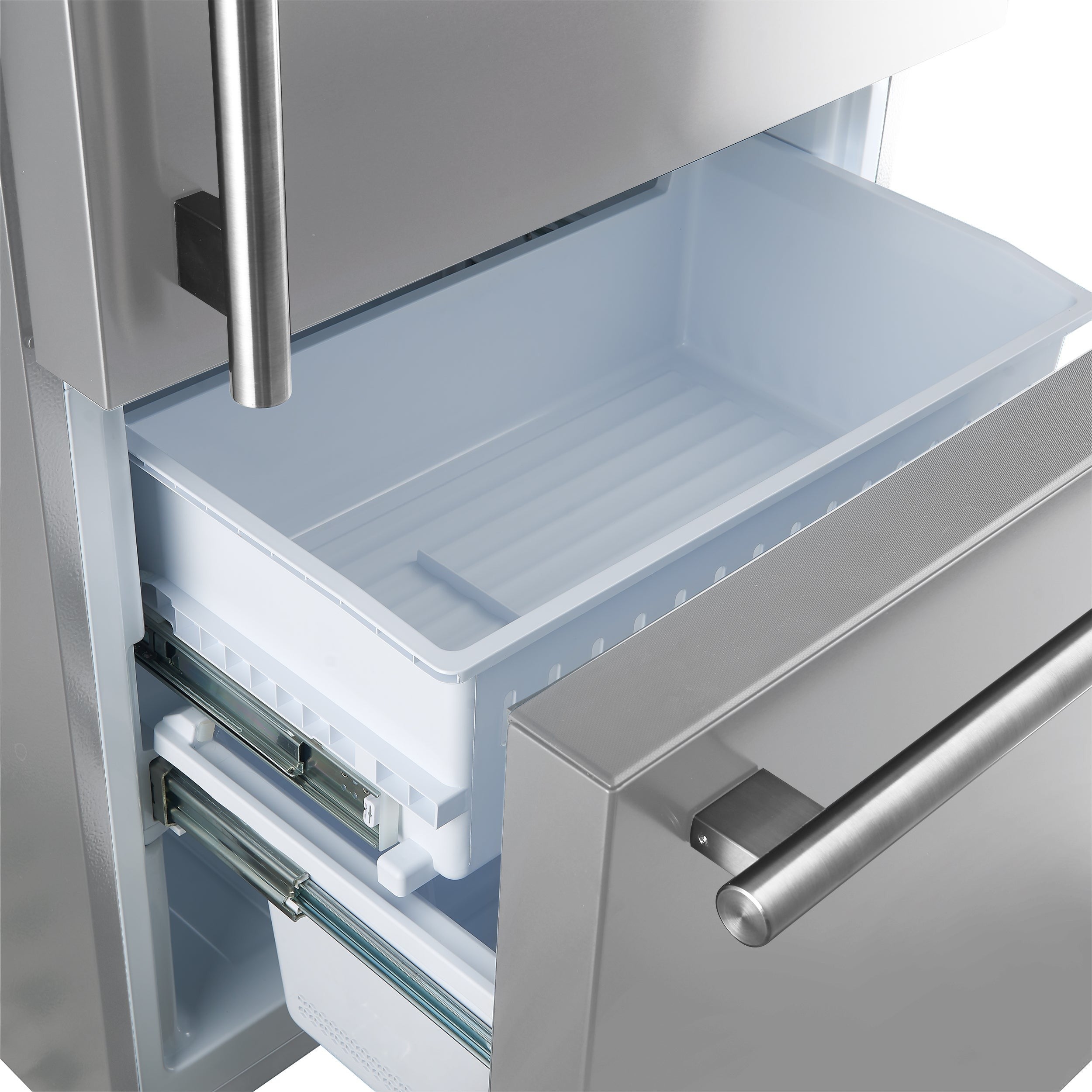 Forno Espresso Milano 62 in. 34.4 cu.ft. Stainless Steel Side-By-Side Refrigerator with Ice Maker | FFFFD1787-60S