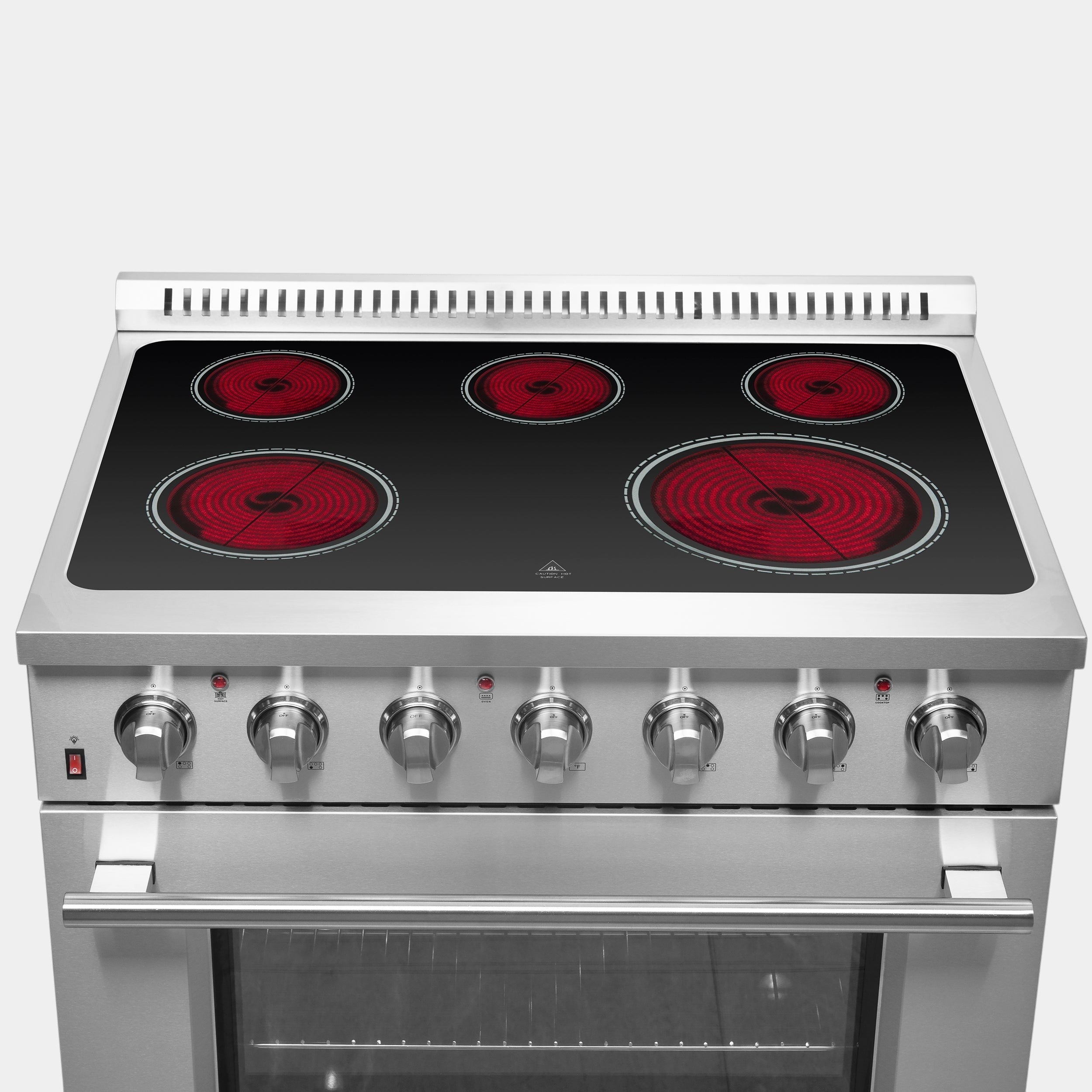 Forno Galiano 36 in. 5.36 cu. ft. 5-Burner Stainless Steel Electric Range | FFSEL6083-36