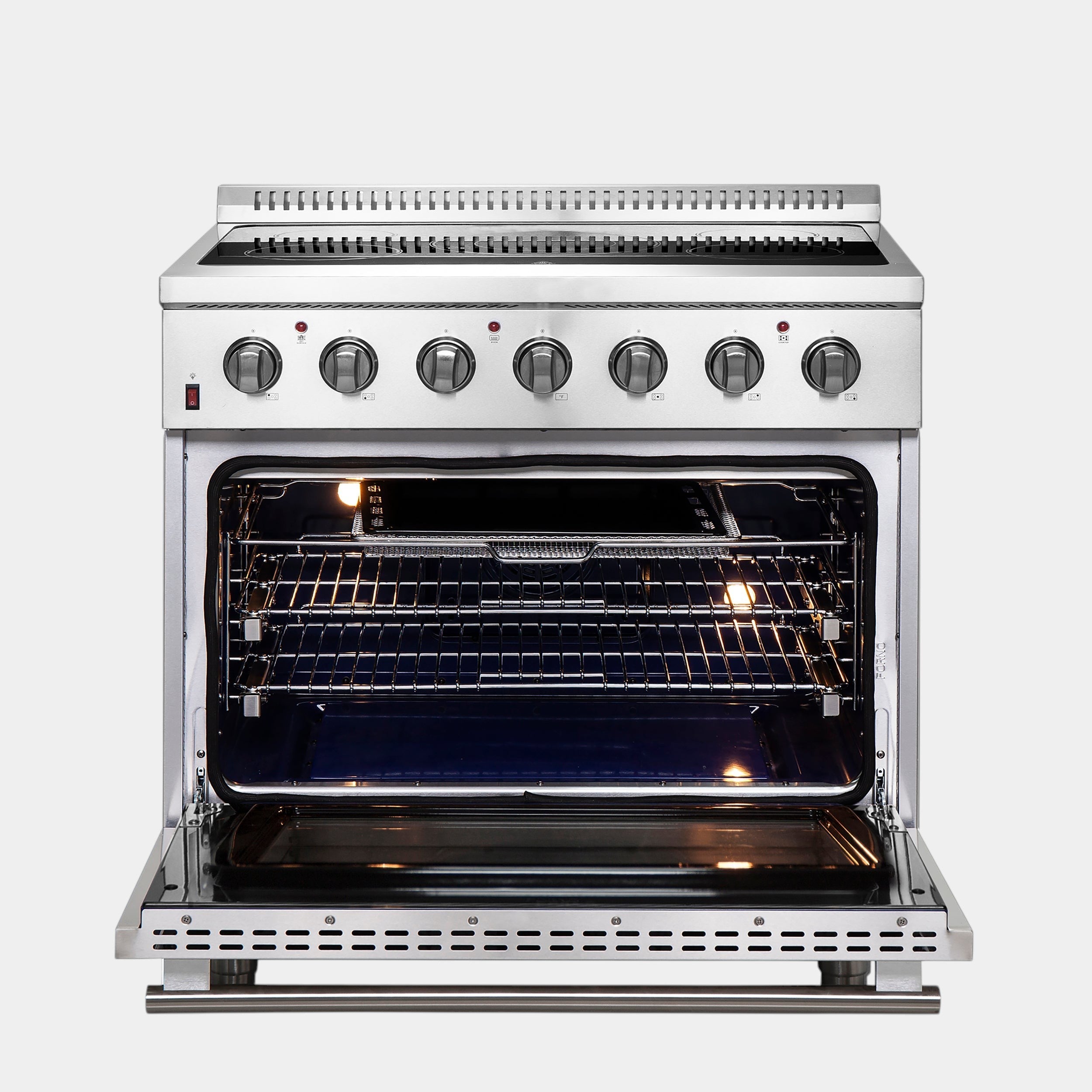 Forno Galiano 36 in. 5.36 cu. ft. 5-Burner Stainless Steel Electric Range | FFSEL6083-36